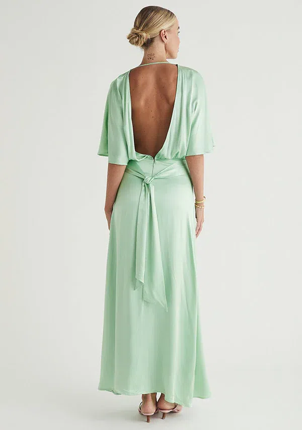 self portrait azaelea dress mint green A-Line Satin Green Short Prom Dress, Green Homecoming Dress US 2 / Burgundy