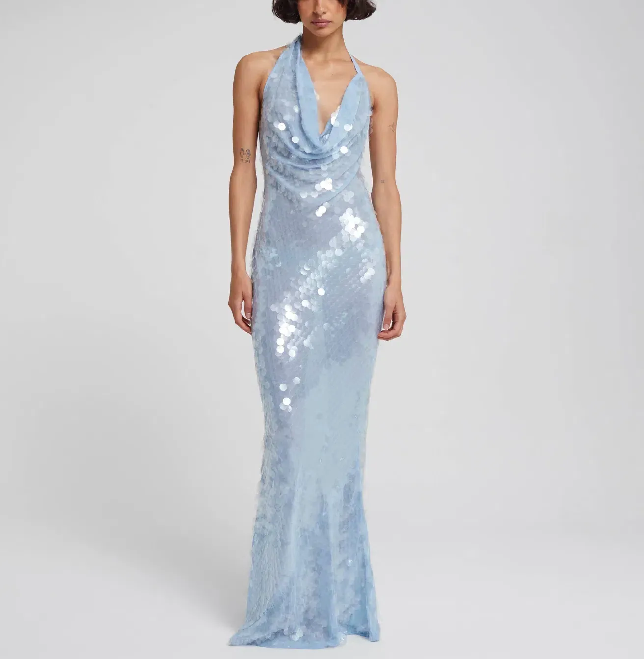 ladies blue velvet dress Starlet Wiggle Dress in Blue Velvet