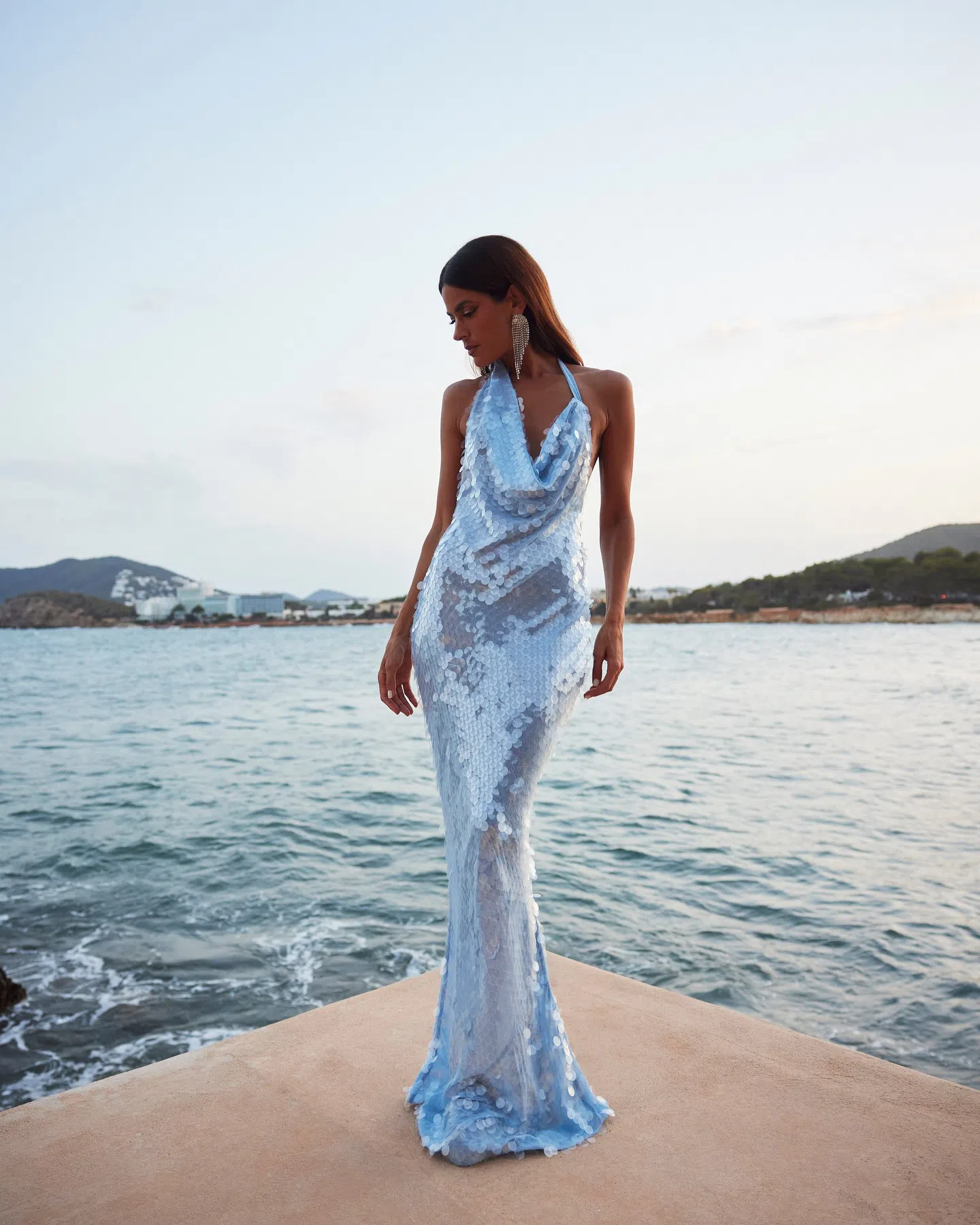 sachin and babi light blue dress Rat and Boa Paola Floral Slip Dress main image 0