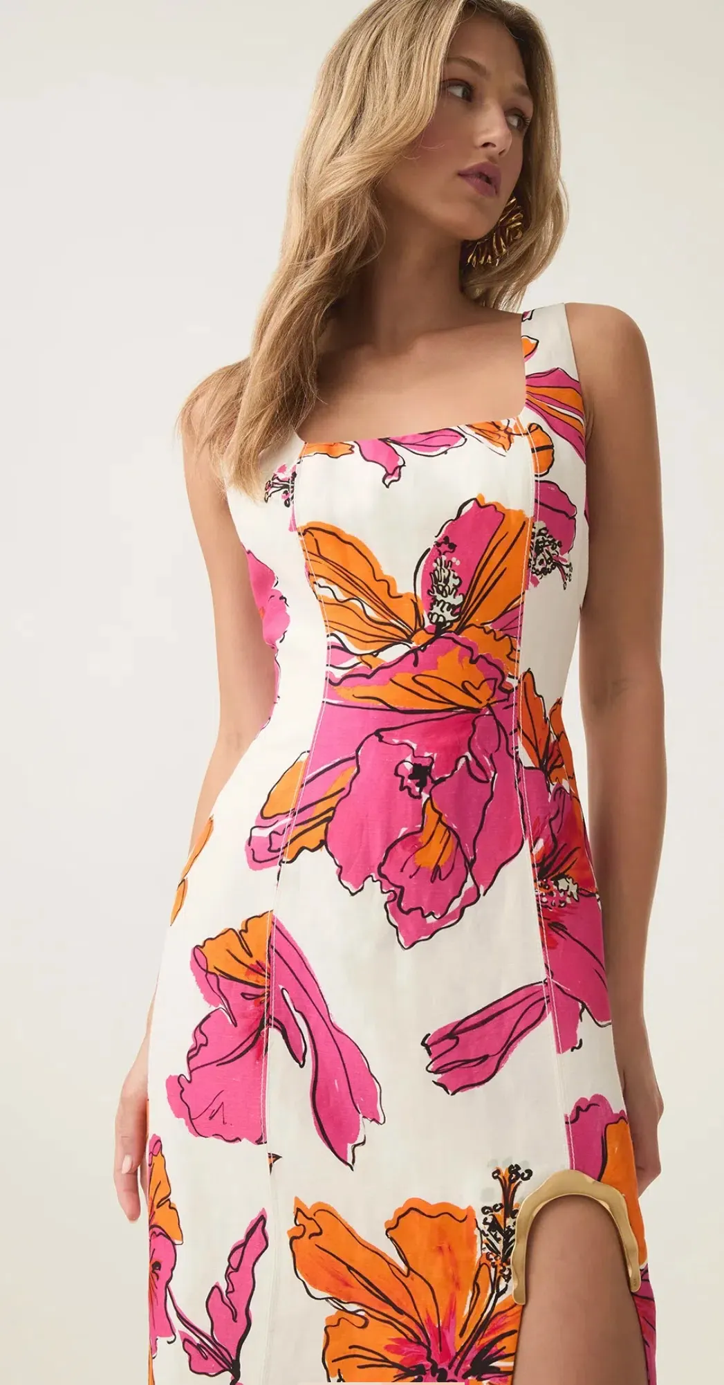 knee length dresses for ladies Aje - Florential Midi Dress (Size 12)  Goldie's