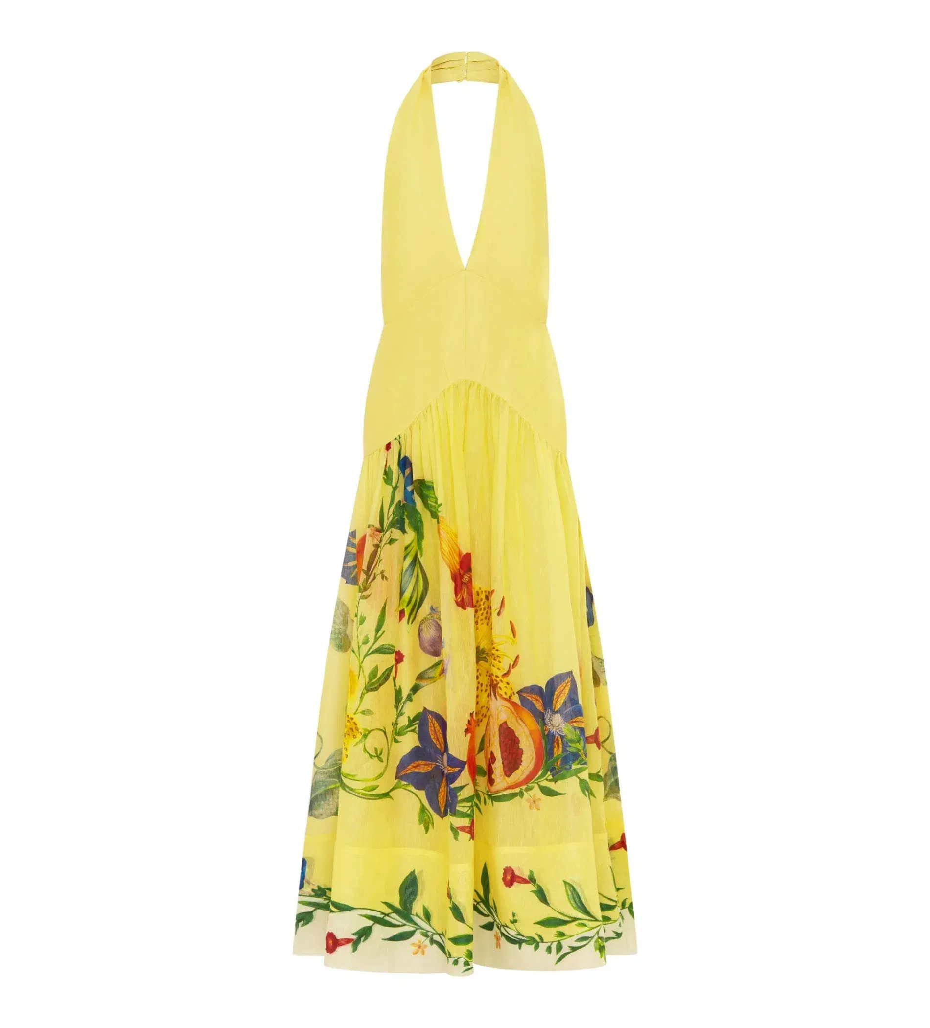 alemais yellow halter dress Dahlia Gown Size AU 10 w:40
