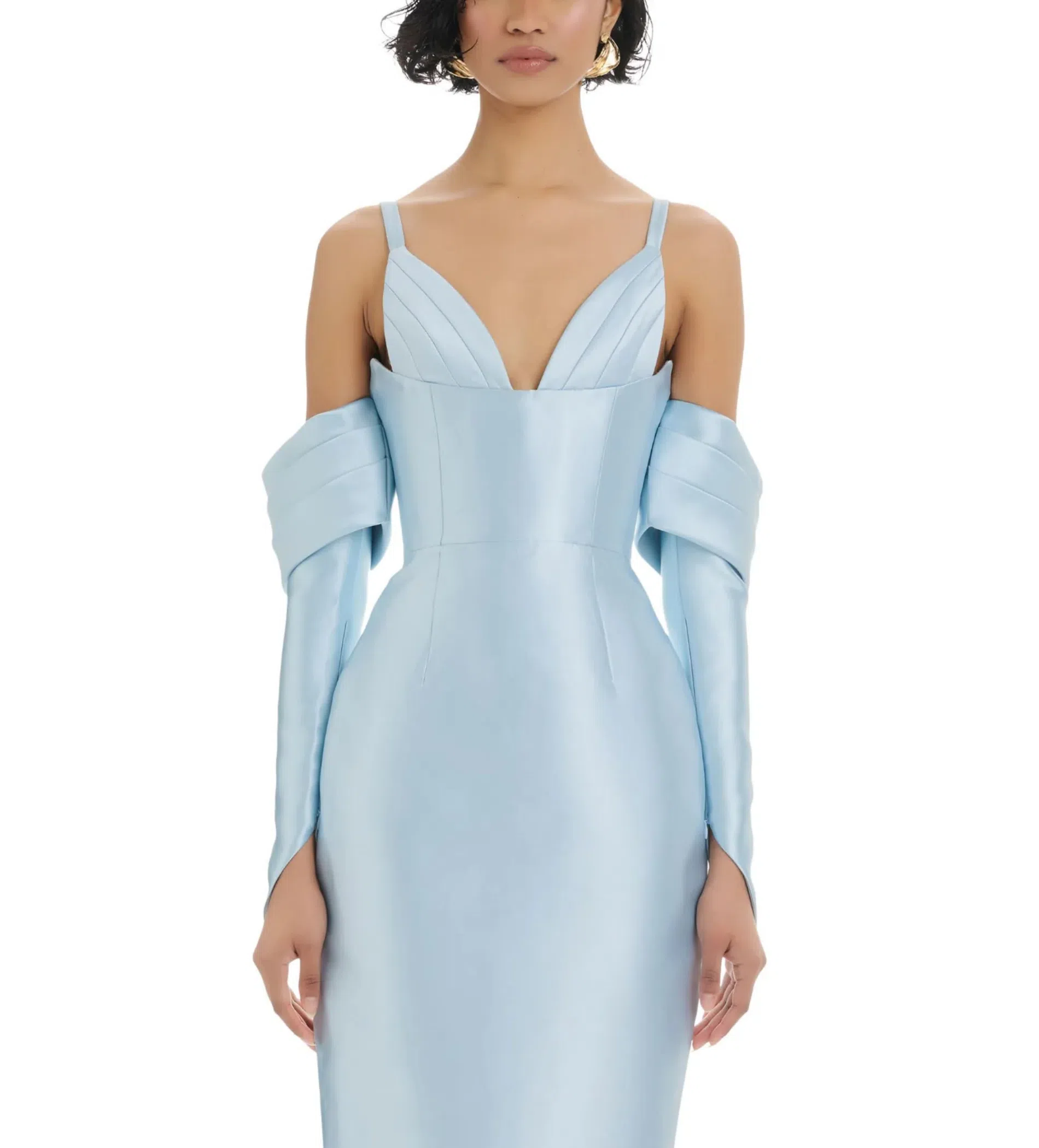 alias blue dress Cary Blue Diamante High Split Gown Blue – Alamour The Label main image 0