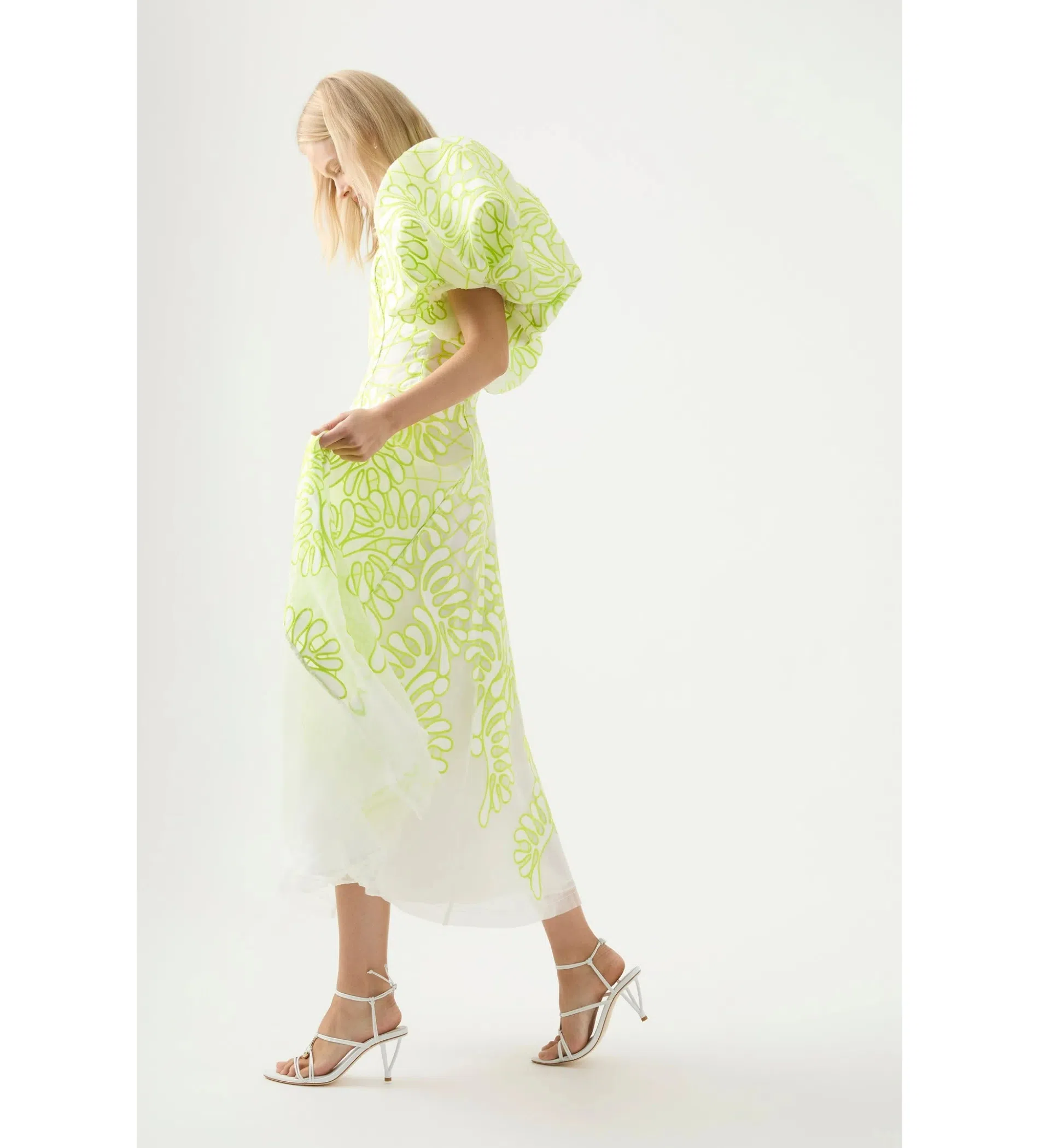 casual off shoulder dresses Petal and Pup Women's Santiago Off Shoulder Midi Dress