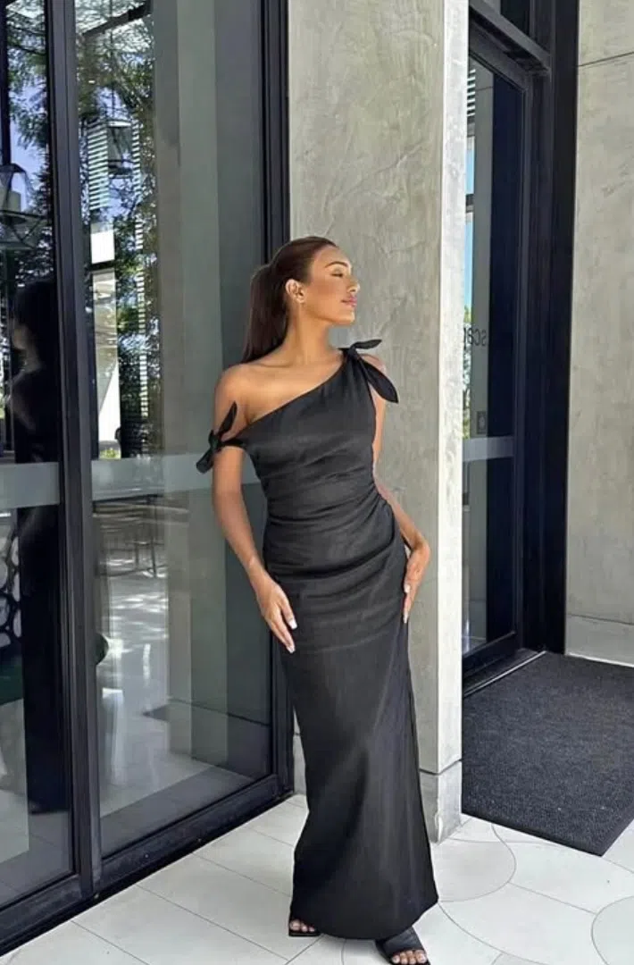 Sir the Label Bettina Off Shoulder Dress Black Size AU 8 | The Volte Sir the Label Bettina Off Shoulder Dress Black Size AU 8 | The Volte