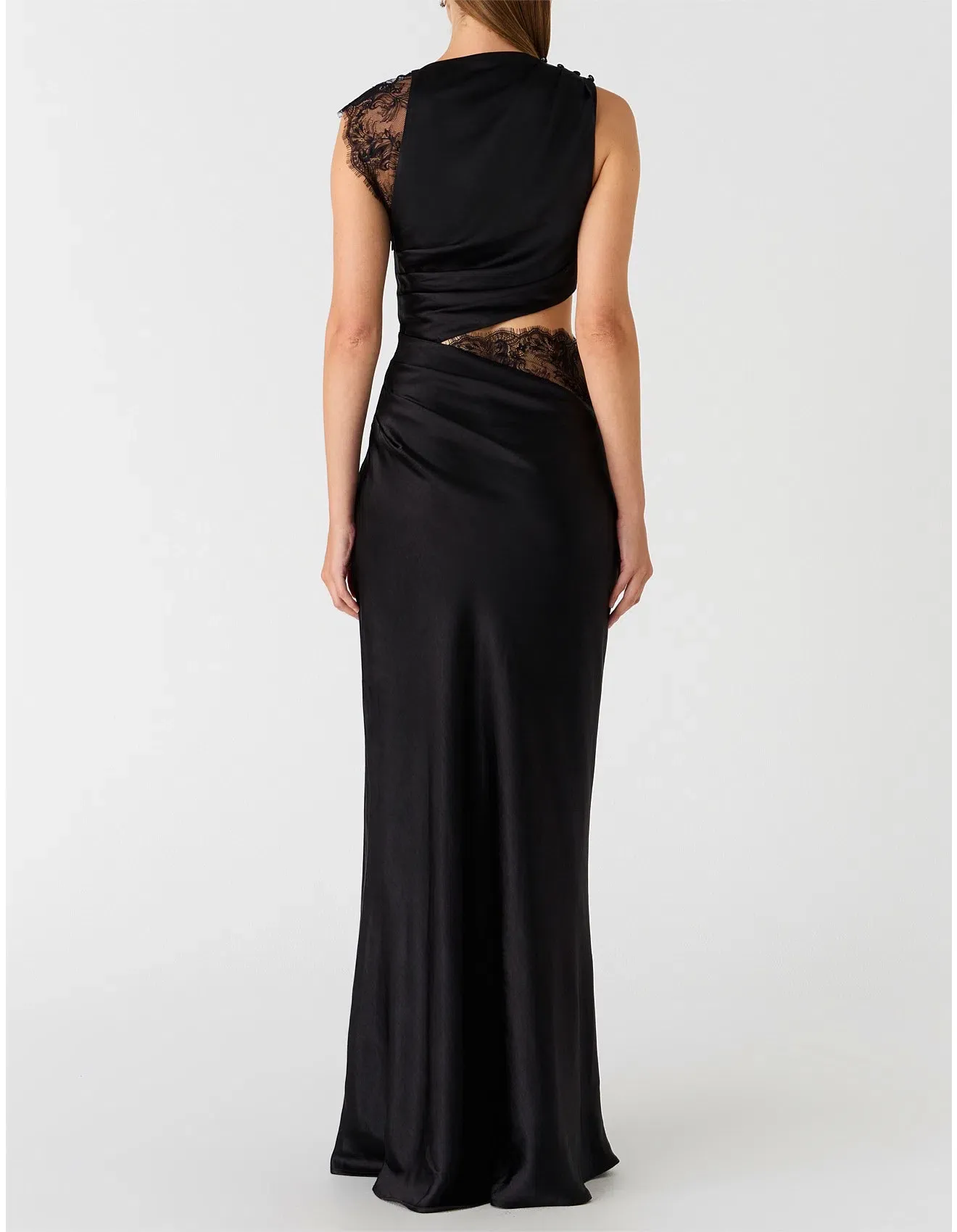 kimora satin dress Kimora Midi Dress in Satin Ice Blue