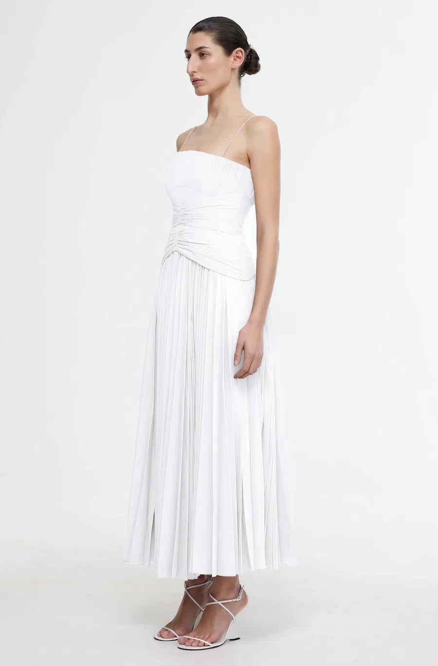 Acler Fairley Midi Dress Ivory Size 10 | The Volte