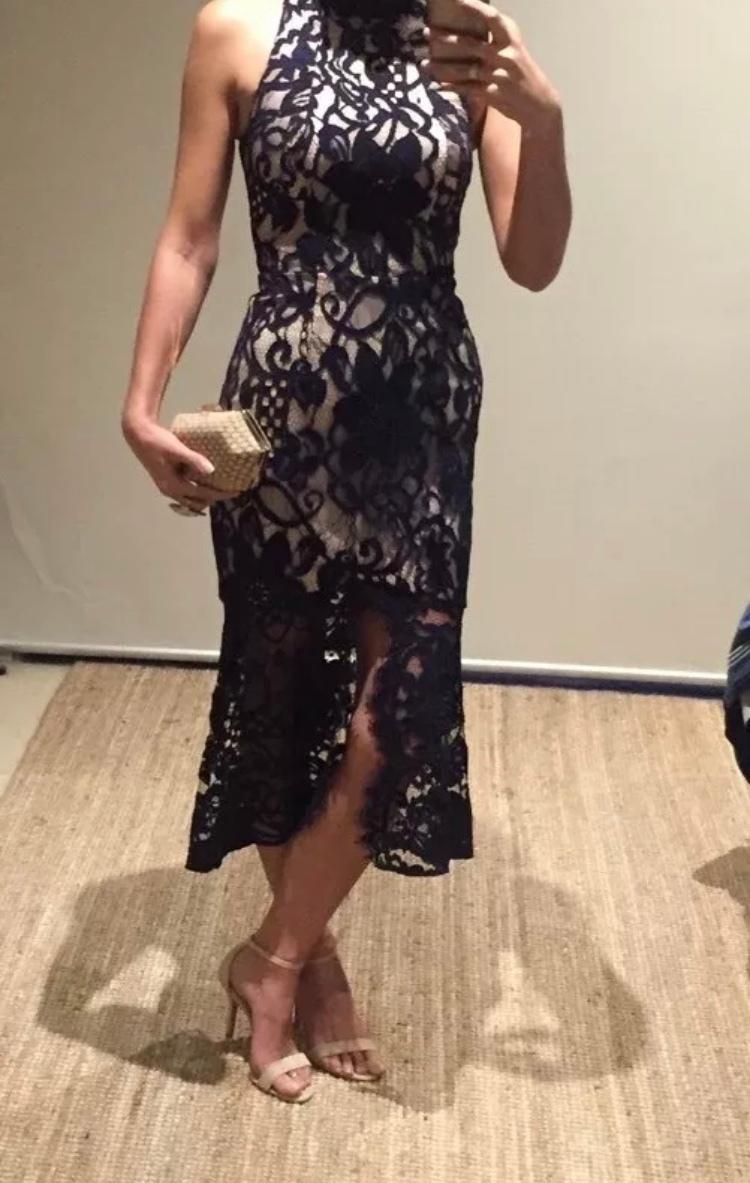 Rodeo Show Madrid Lace Midi Dress Black Size 6 | The Volte