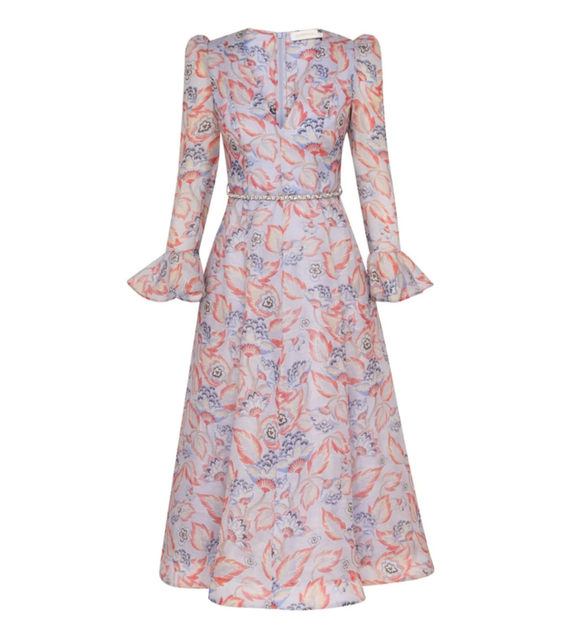 Zimmermann Eden Long Sleeve Midi Dress in Sapphire Eden Size 3 / AU 14 | The Volte Zimmermann Eden Long Sleeve Midi Dress in Sapphire Eden Size 3 / AU 14 | The Volte