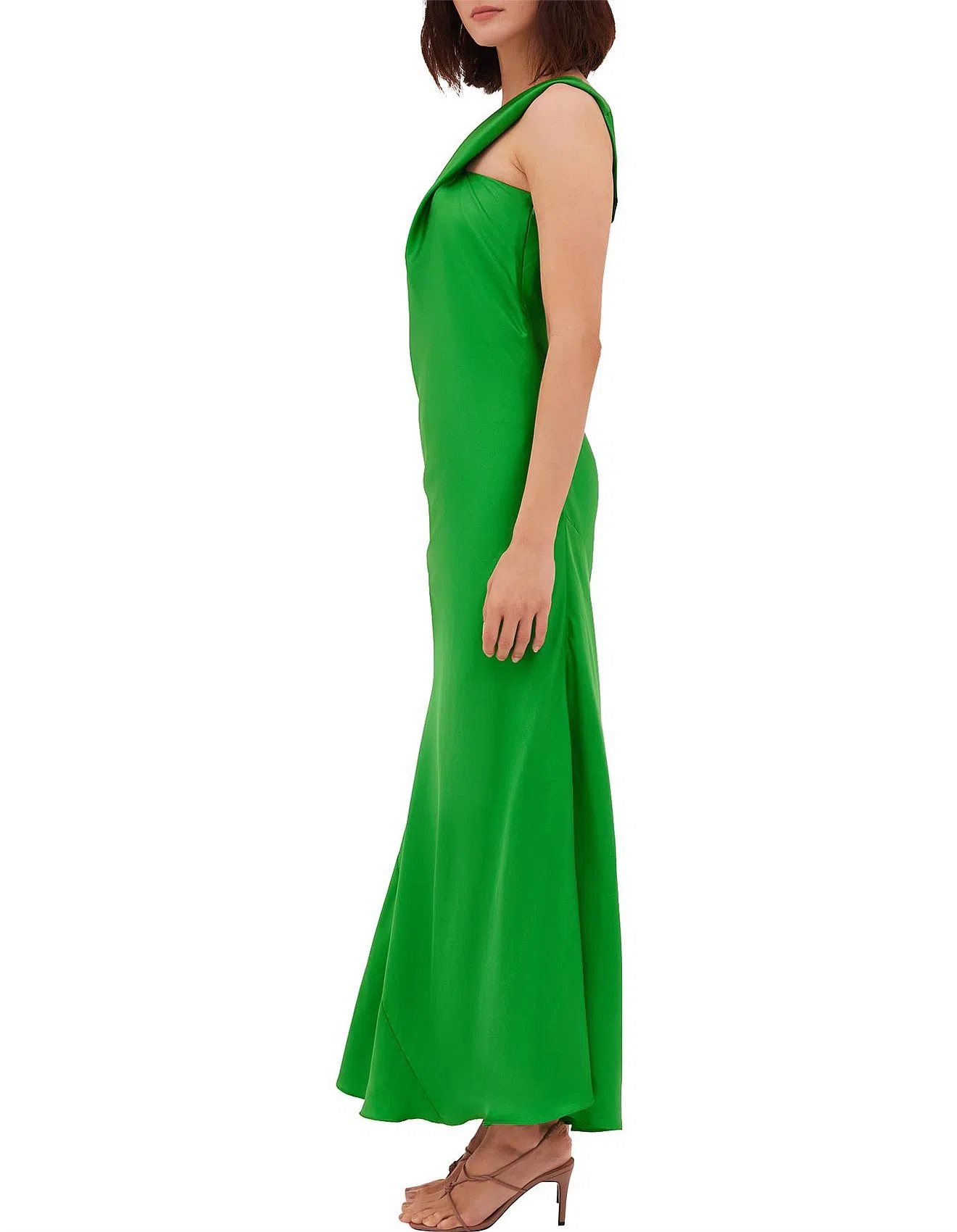 Bianca Spender Vice Silk Gown in Apple Green Size 1 / AU 8 | The Volte