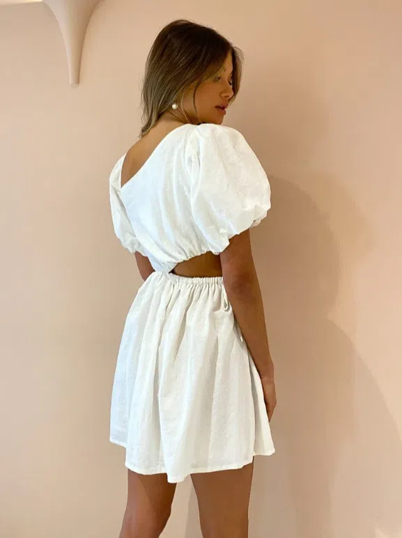 knee length dresses for ladies Shop Arabella White Dress