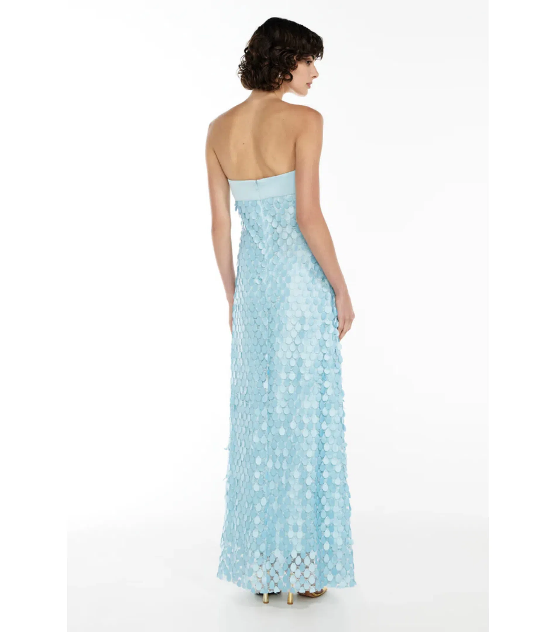 de la vali blue dress De La Vali Ravenna Mini Dress in Sky Blue – HONEY HIRE BOUTIQUE