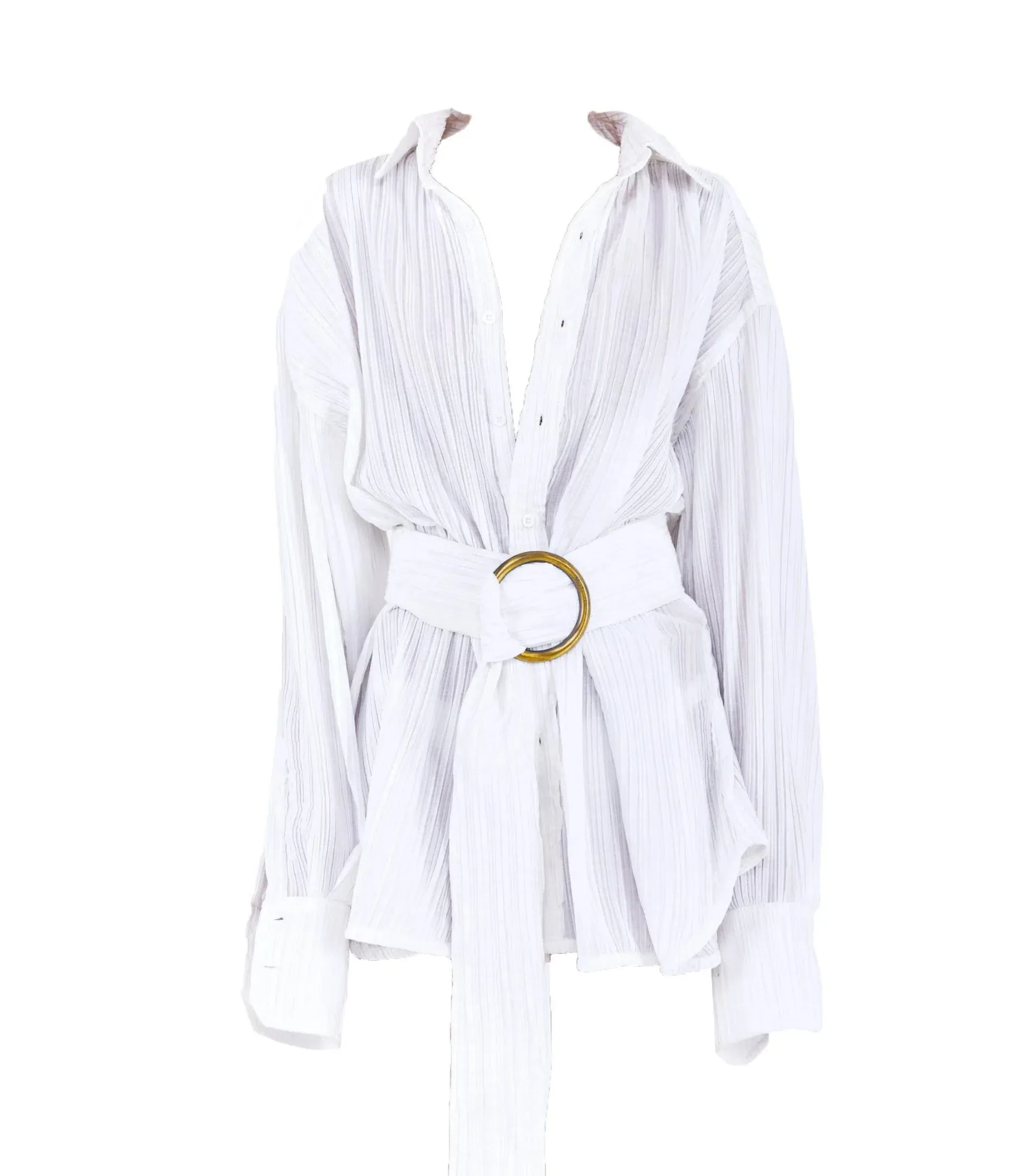 bamba titan shirt dress BAMBA SWIM Titan Shirt Dress in White Size S / AU 8