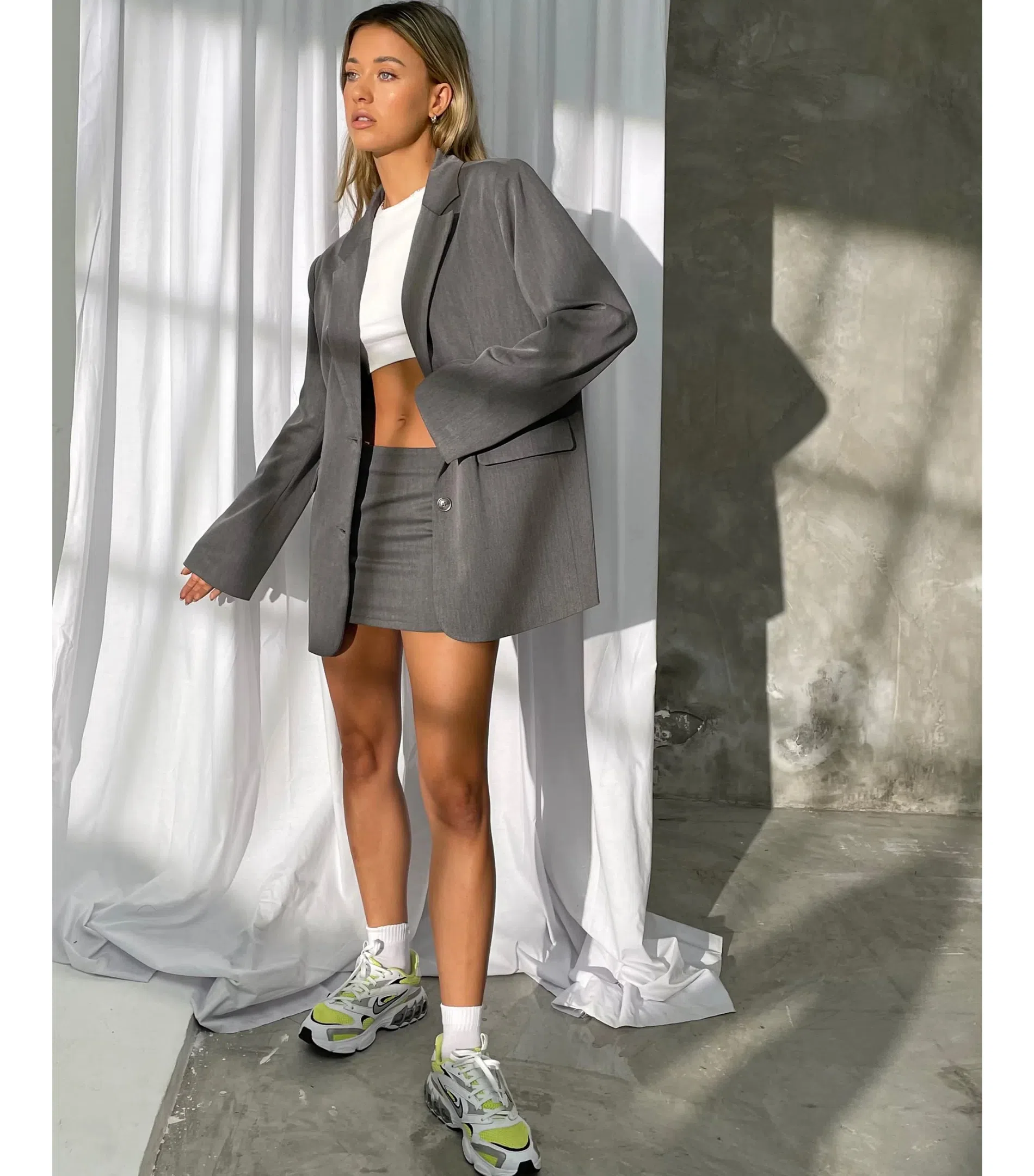 Motel Rocks Maiwa Blazer Size XS AU and Ima Mini Skirt Size M AU