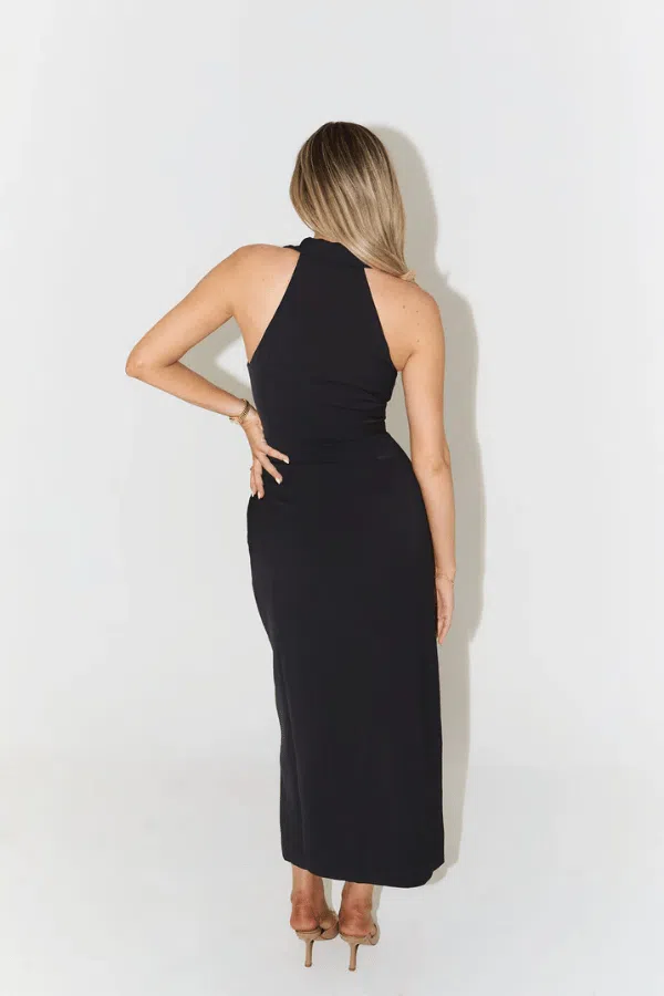 green cutout maxi dress Gomeza Strapless Cut Out Maxi Dress Dark Green