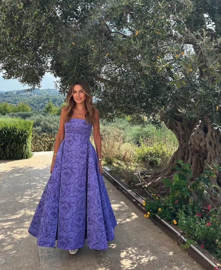 Leo Lin Nora Bustier Maxi Dress in Lavender Size AU 16 | The Volte