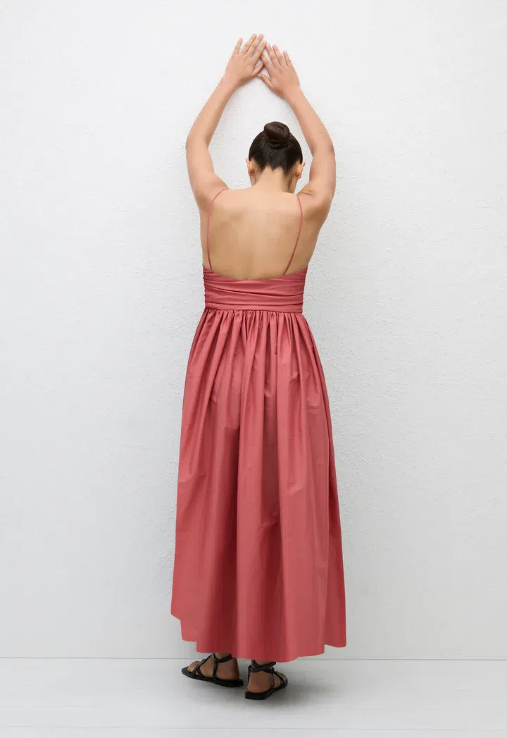 Matteau Gathered Bodice Dress in Rose Size 2 / AU 8 | The Volte Matteau Gathered Bodice Dress in Rose Size 2 / AU 8 | The Volte