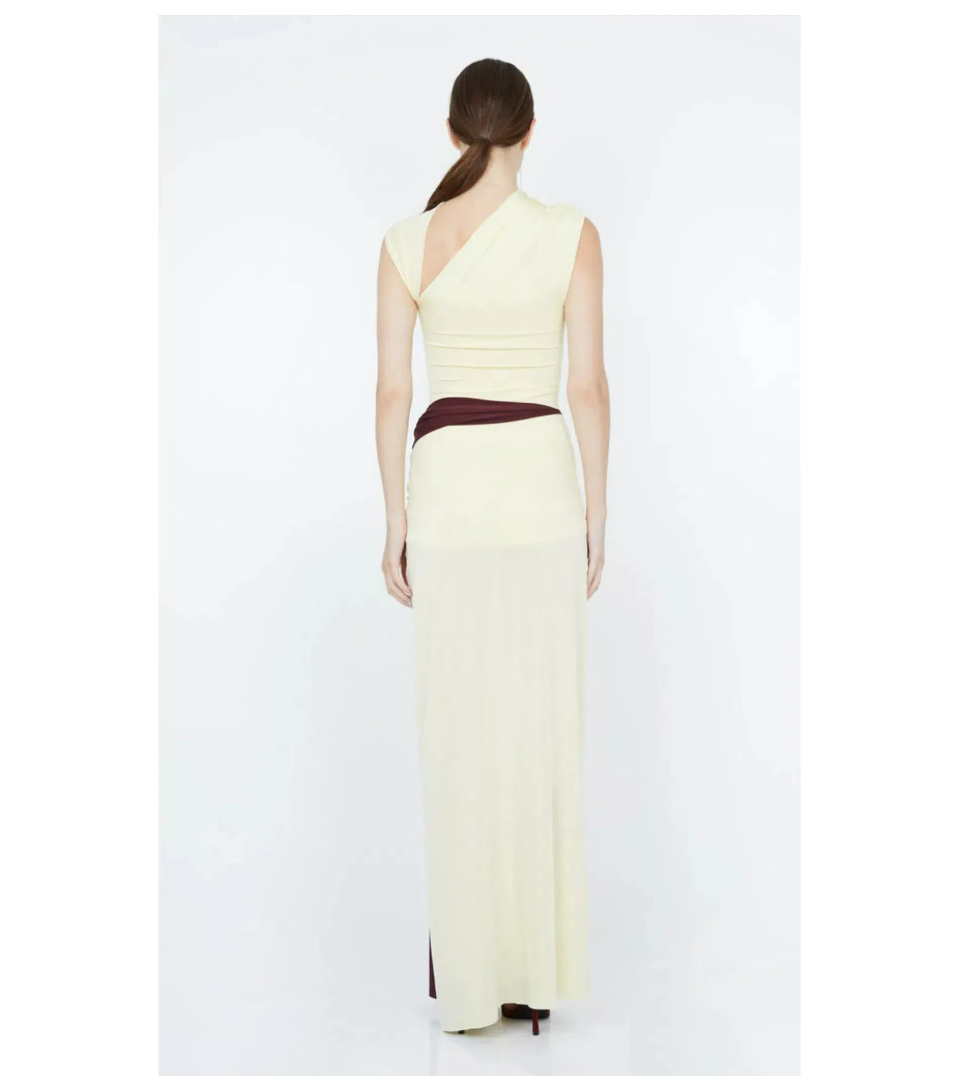 greta twist maxi dress Bec & Bridge Greta Twist Maxi Dress in Butter Size AU 6
