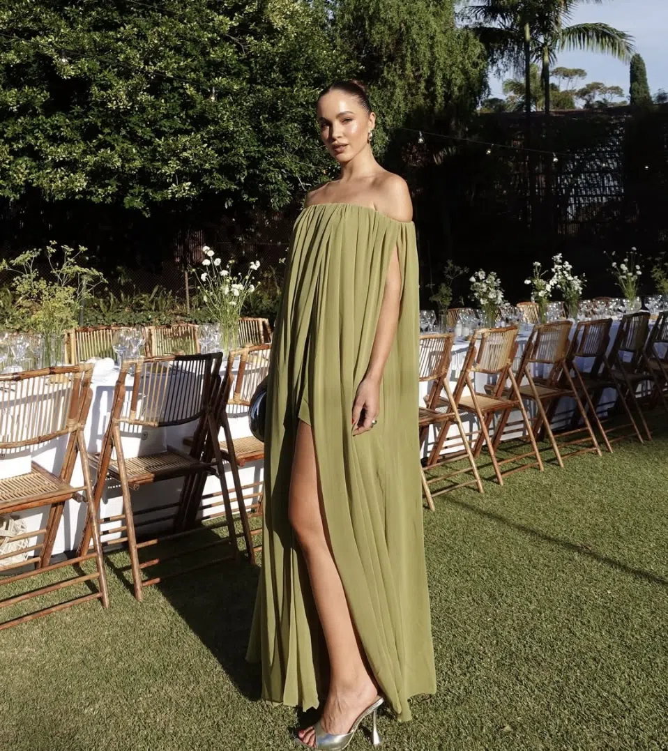 Sass & Bide Claret Maxi Dress Olive Green Size AU 6 | The Volte