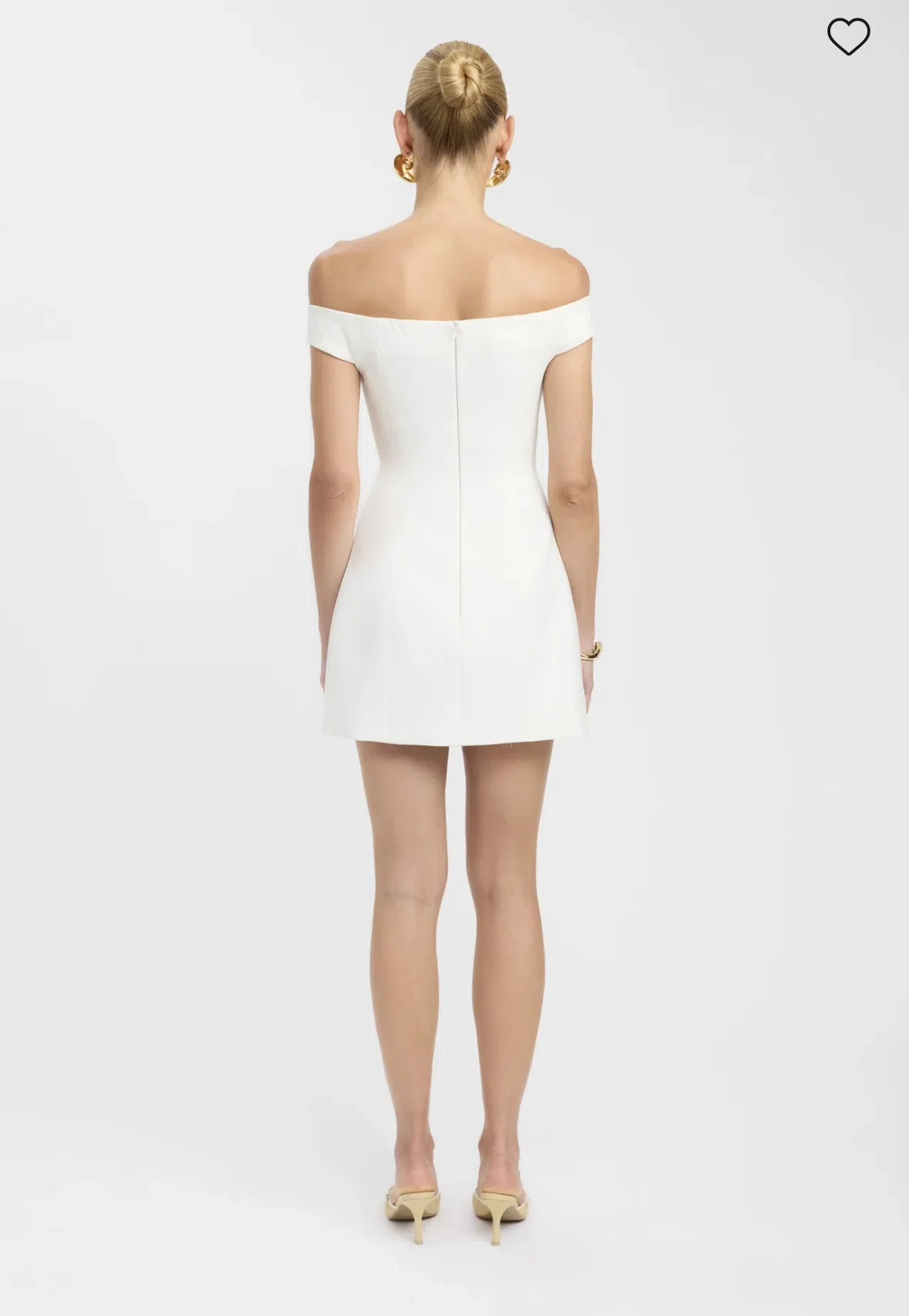 short black dress with open back Fellaire Low Back Mini Dress Black