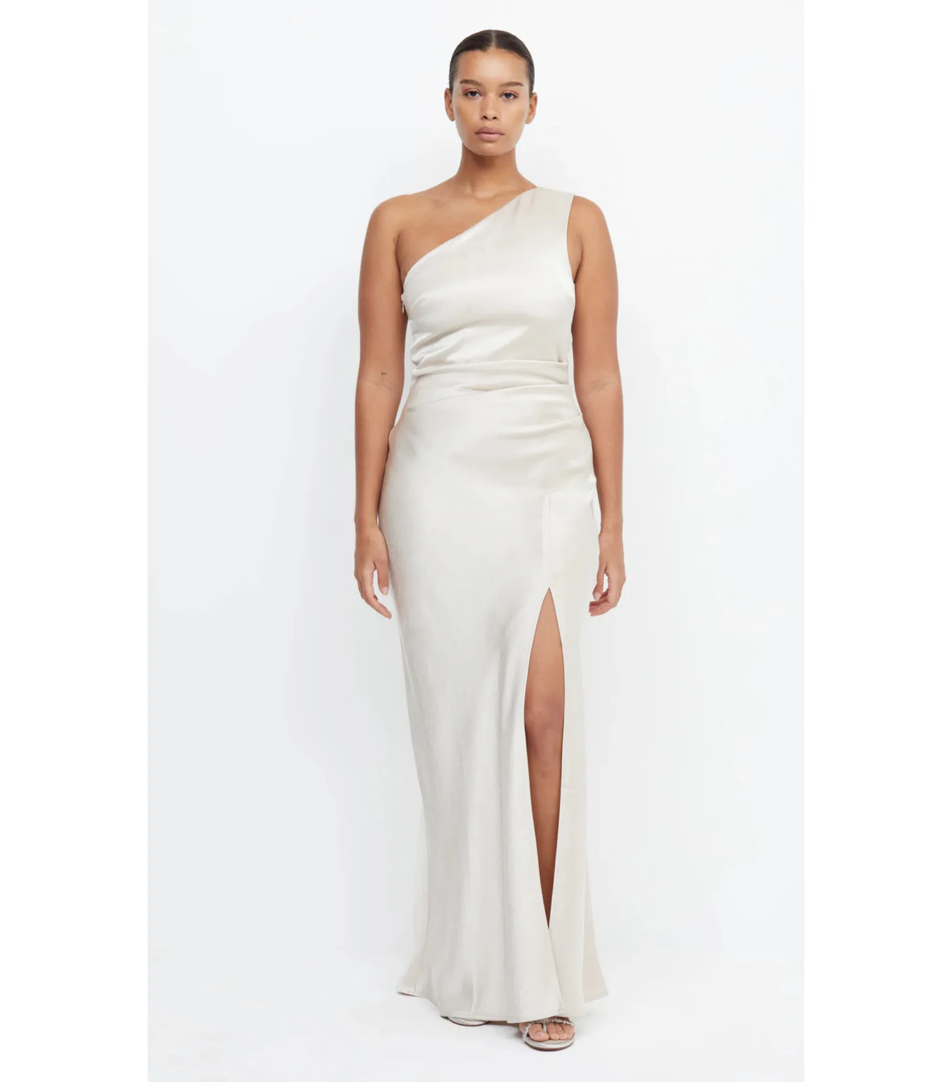 off shoulder white flowy dress Nu Arno White Off-Shoulder Flowy Knit Dress, Elegant Summer Fitted Wai –  Lee Nhi Boutique