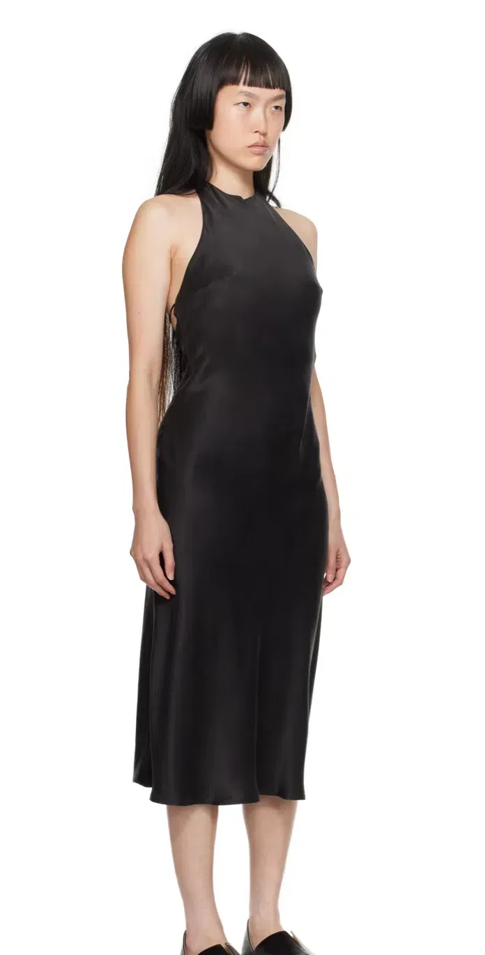 silk laundry halter dress Long Halter Dress