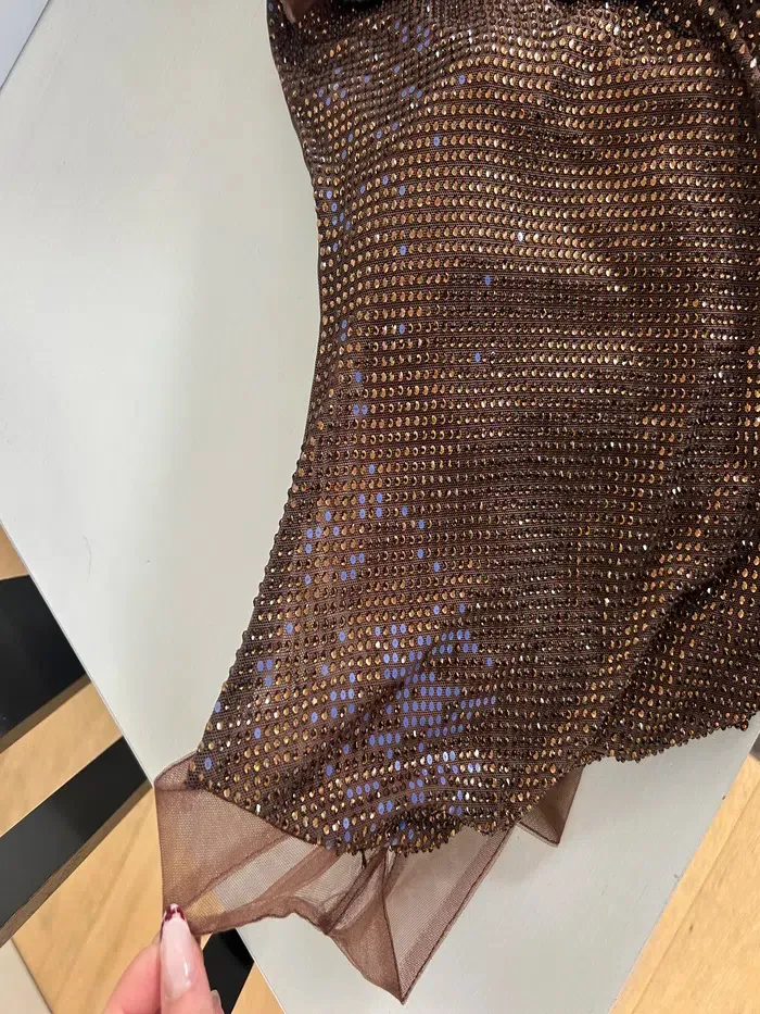 jasmyn hot fix maxi dress with mesh back - chocolate JASMYN Dress Restock: Chocolate and Nude Styles Available