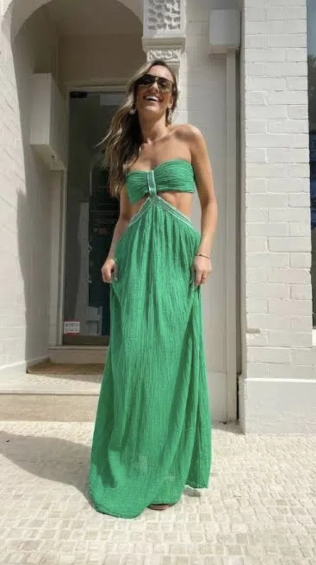 D'artemide Chloe Dress Green Size 6-12 The Volte