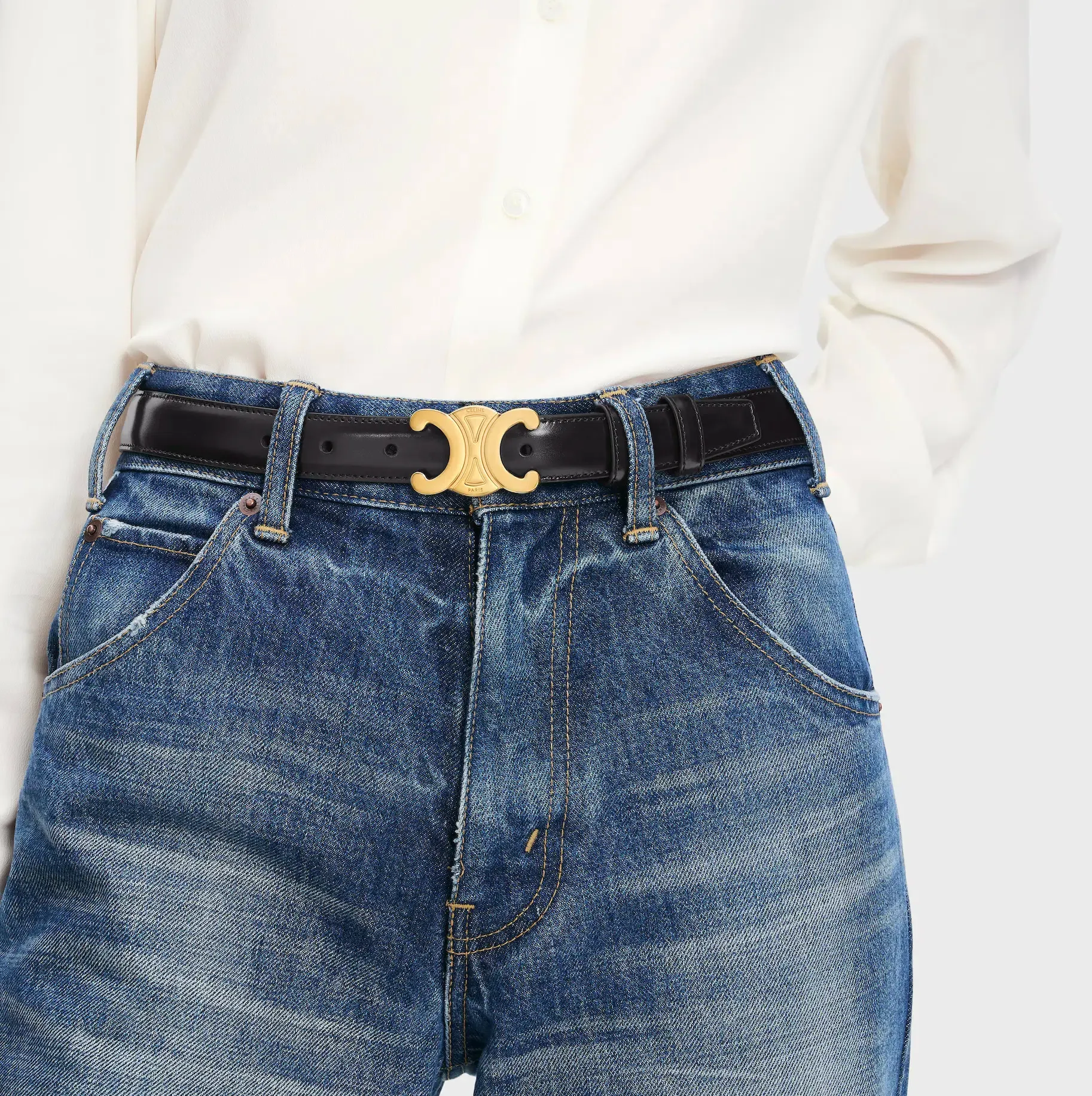 Gucci Torchon Double G Buckle Leather Belt Black | The Volte