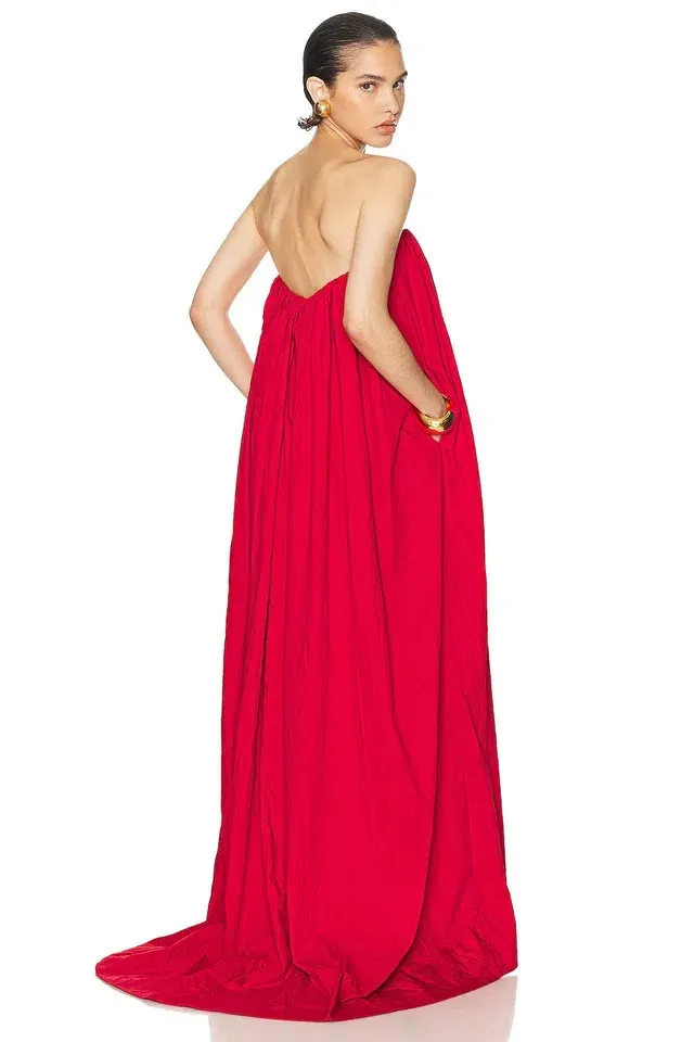 helsa red dress long sleeve Helsa Jersey Deep V Maxi Dress in Chile