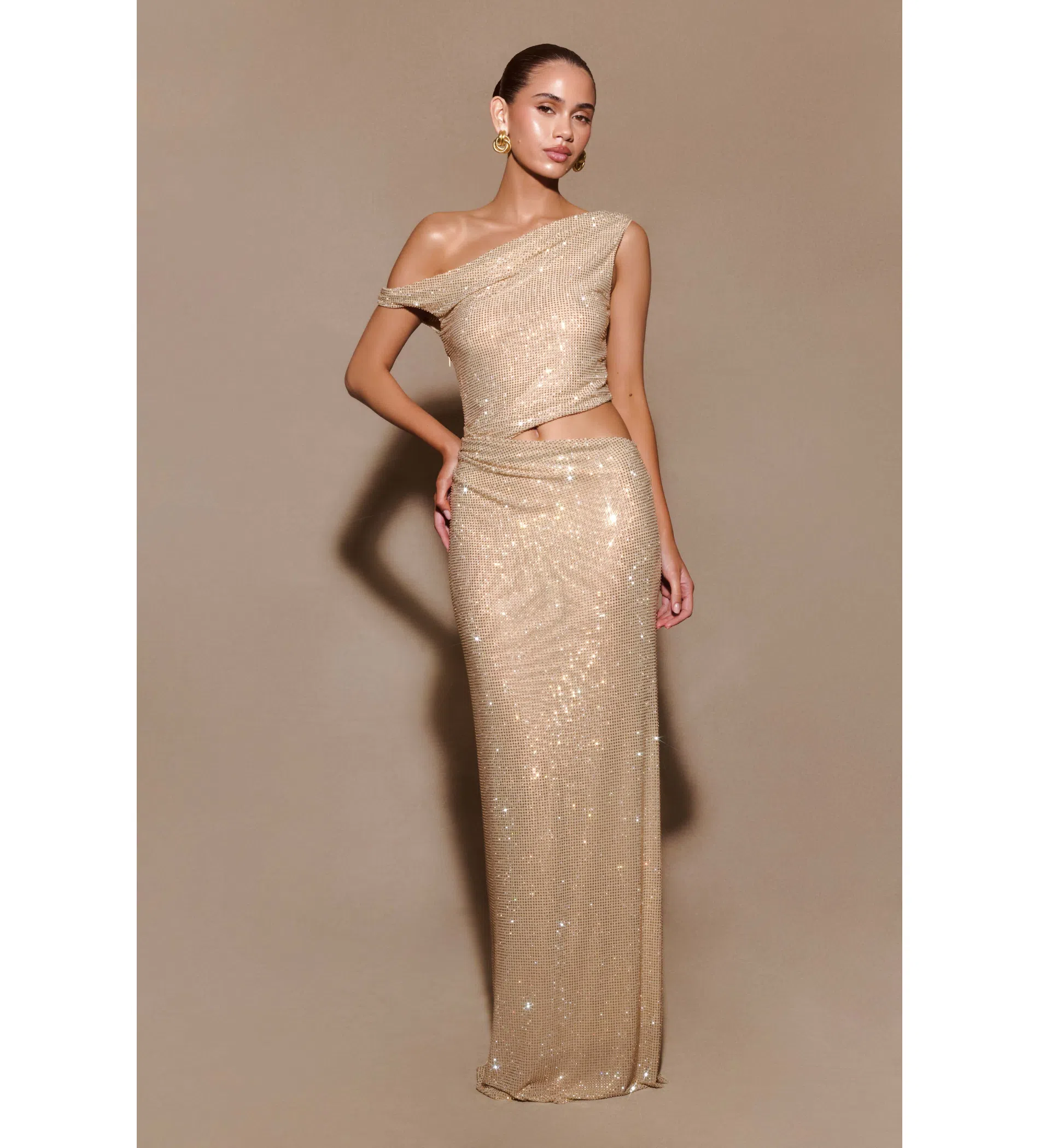 knee length dresses for ladies Manning Cartell Super Luxe Halter Mini Dress in Gold  Coco & Lola