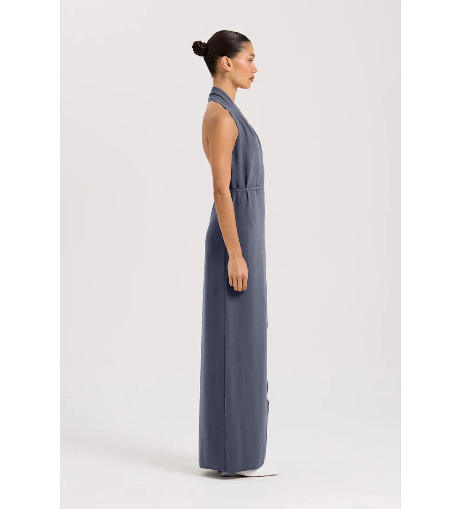 knee length dresses for ladies CELINE SATIN MAXI DRESS