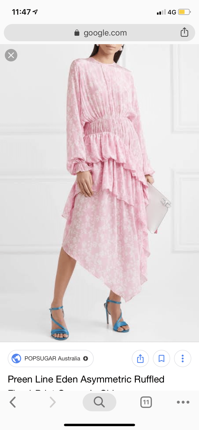 PREEN LINE Eden Asymmetric Pink Ruffle Dress Size 10 | The Volte PREEN LINE Eden Asymmetric Pink Ruffle Dress Size 10 | The Volte
