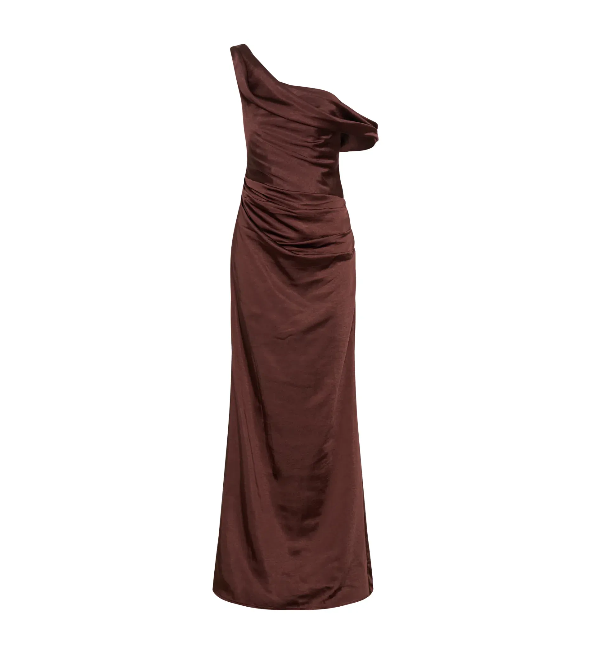 dalia off shoulder satin maxi dress Dalia Off Shoulder Satin Maxi Dress - Blush Gold