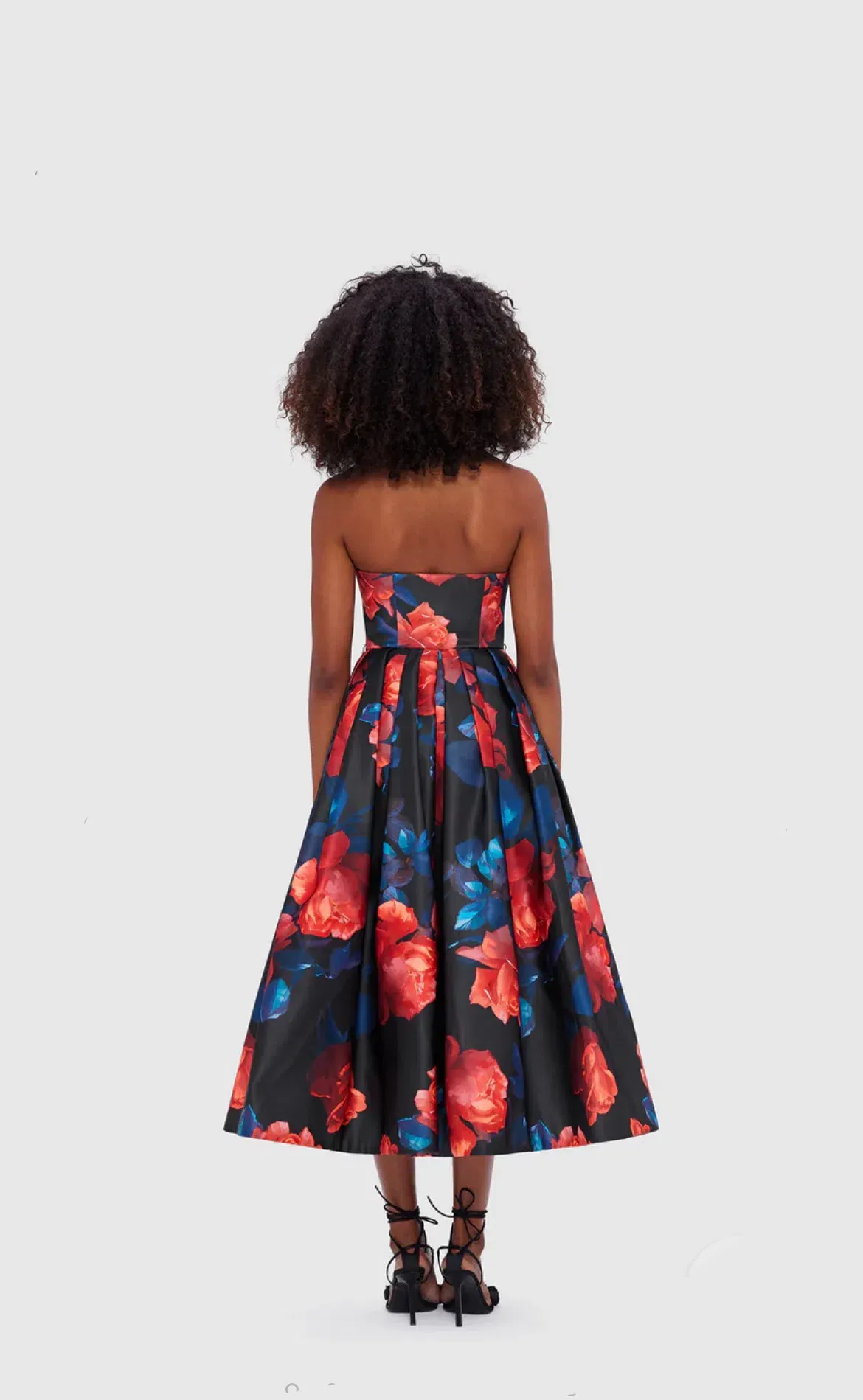 chinese dress ladies Leo Lin Rae Bustier Midi Dress in Harmony Print in Plum Blossom  Coco &  Lola