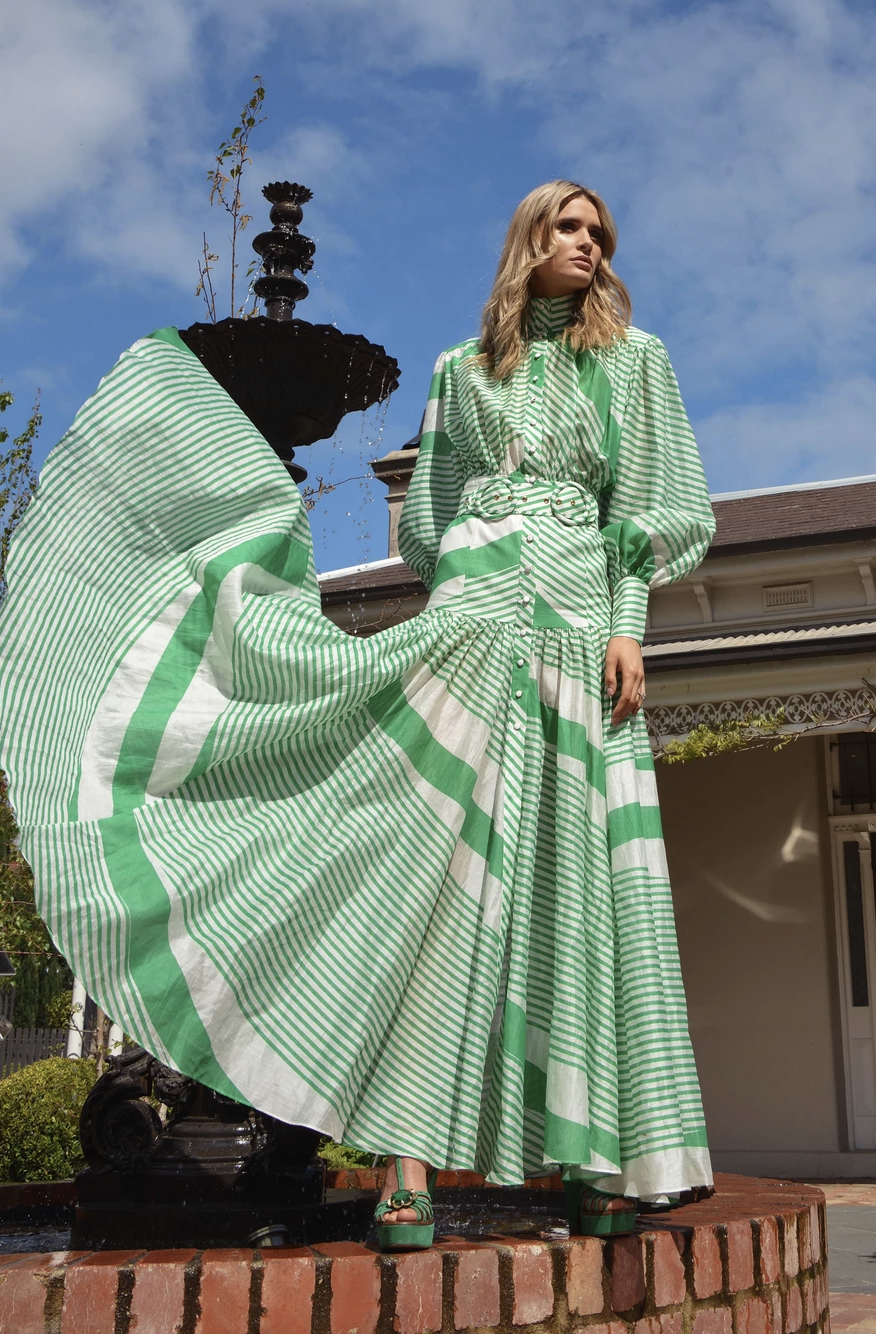mackenzie mode green dress Mackenzie Mode Buzzing Bees Mini Dress
