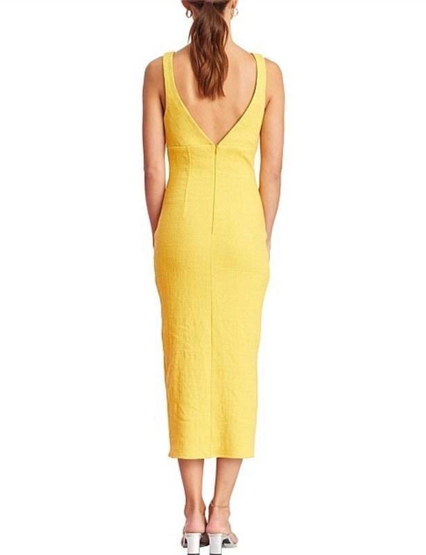 Lovaan Mathilda Dress Yellow Floral Size 6 | The Volte