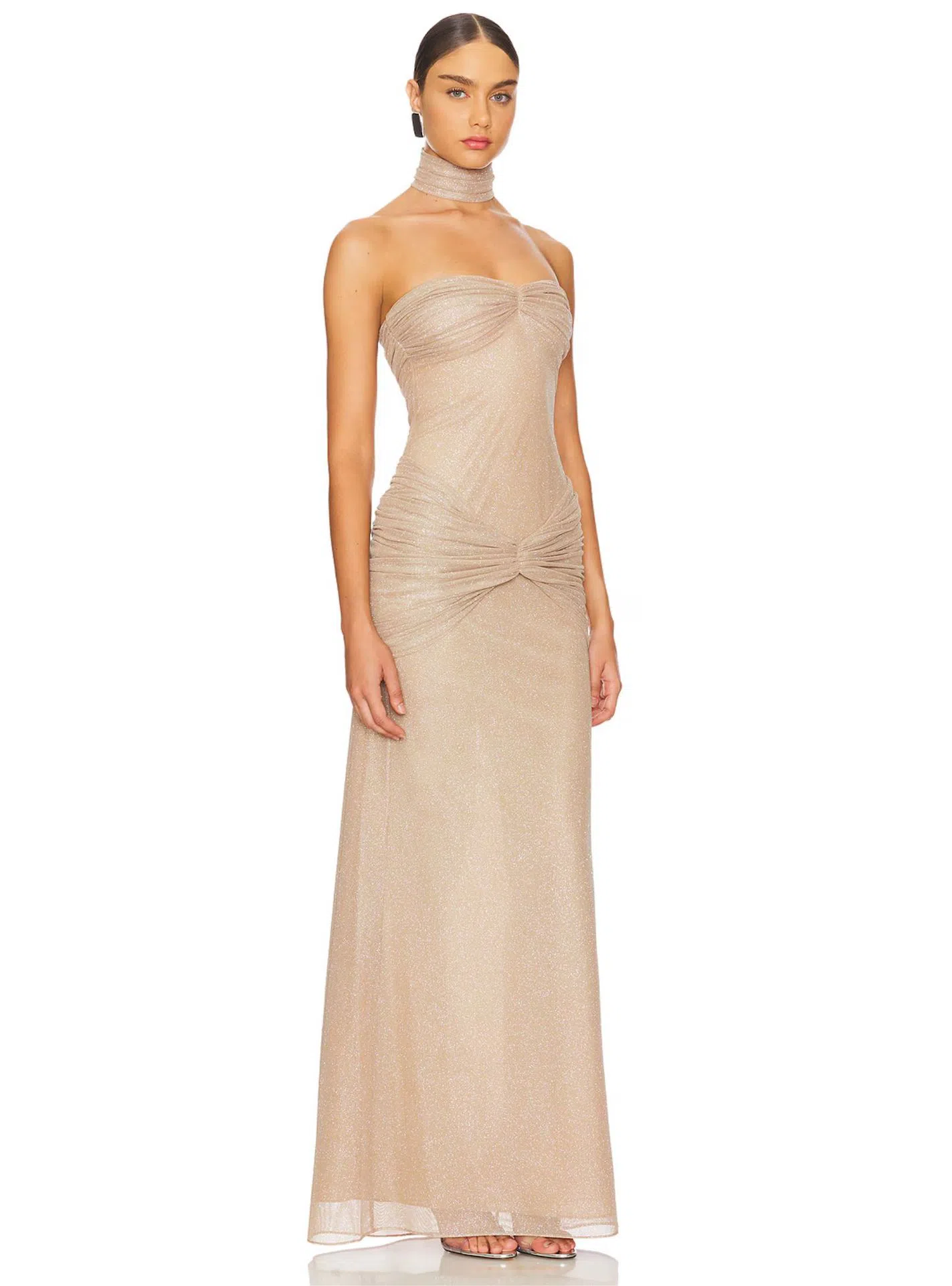 sunny pleated midi dress Rivera Pleated Surplice Midi Dress A-Line Sleeveless