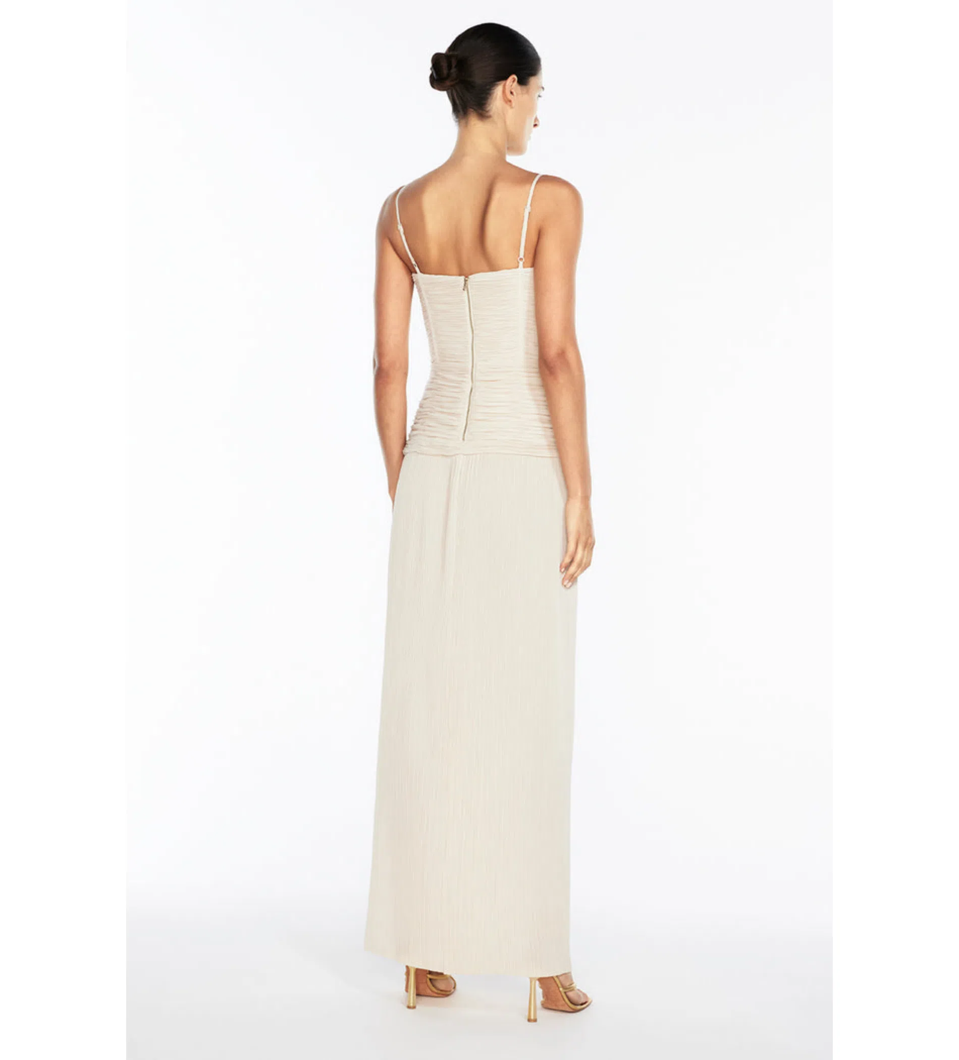 Meshki Ezra Lace Maxi Dress in Ivory Size 4 | The Volte