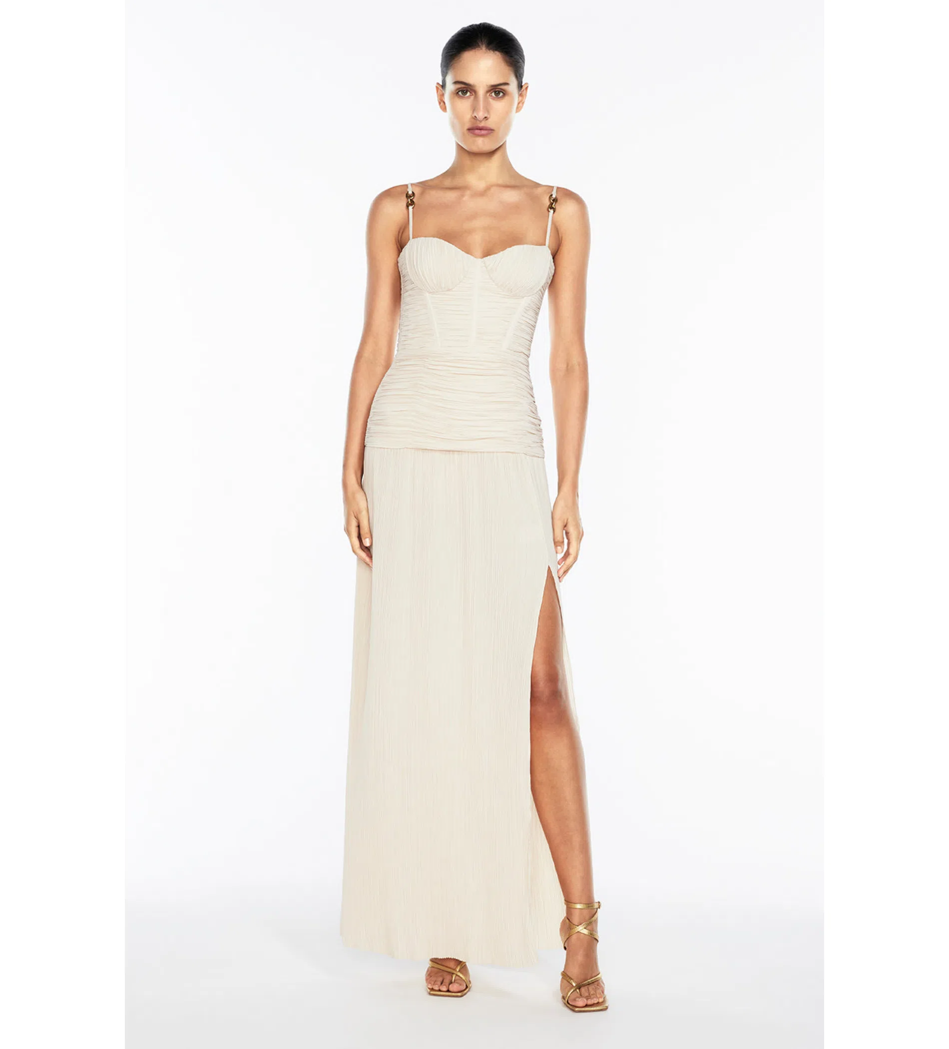 Danielle Guizio Cable Knit Backless Turtleneck Mini Dress Cream Size 6 | The Volte Danielle Guizio Cable Knit Backless Turtleneck Mini Dress Cream Size 6 | The Volte