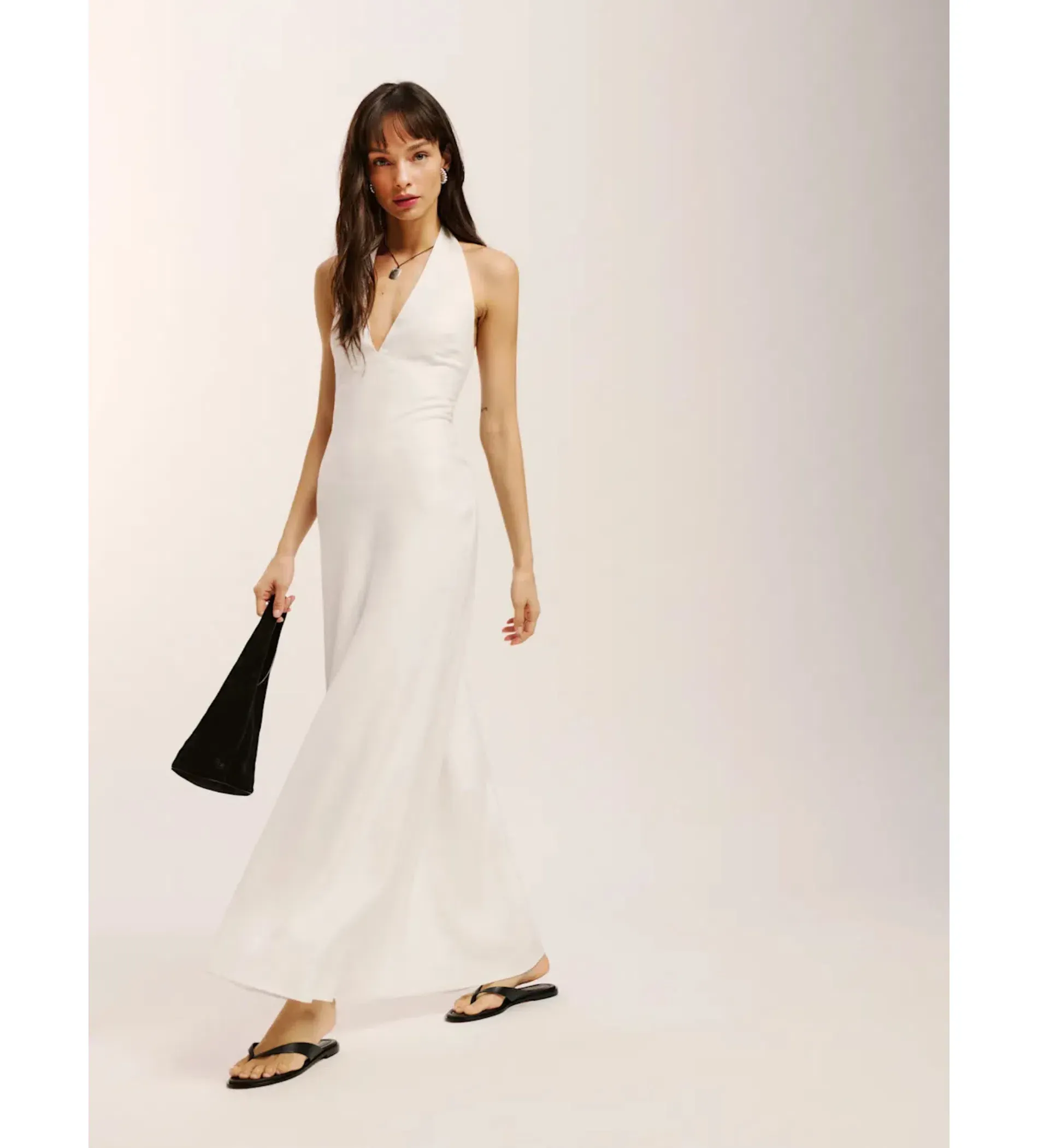 simple long black dress KissProm Halter Backless Mermaid Prom Dress, Black / Custom Size Silk Satin Colors:Dusty Blue 771 style skirt that falls realigned_prce09April24 Bride Dresses Emerald Green