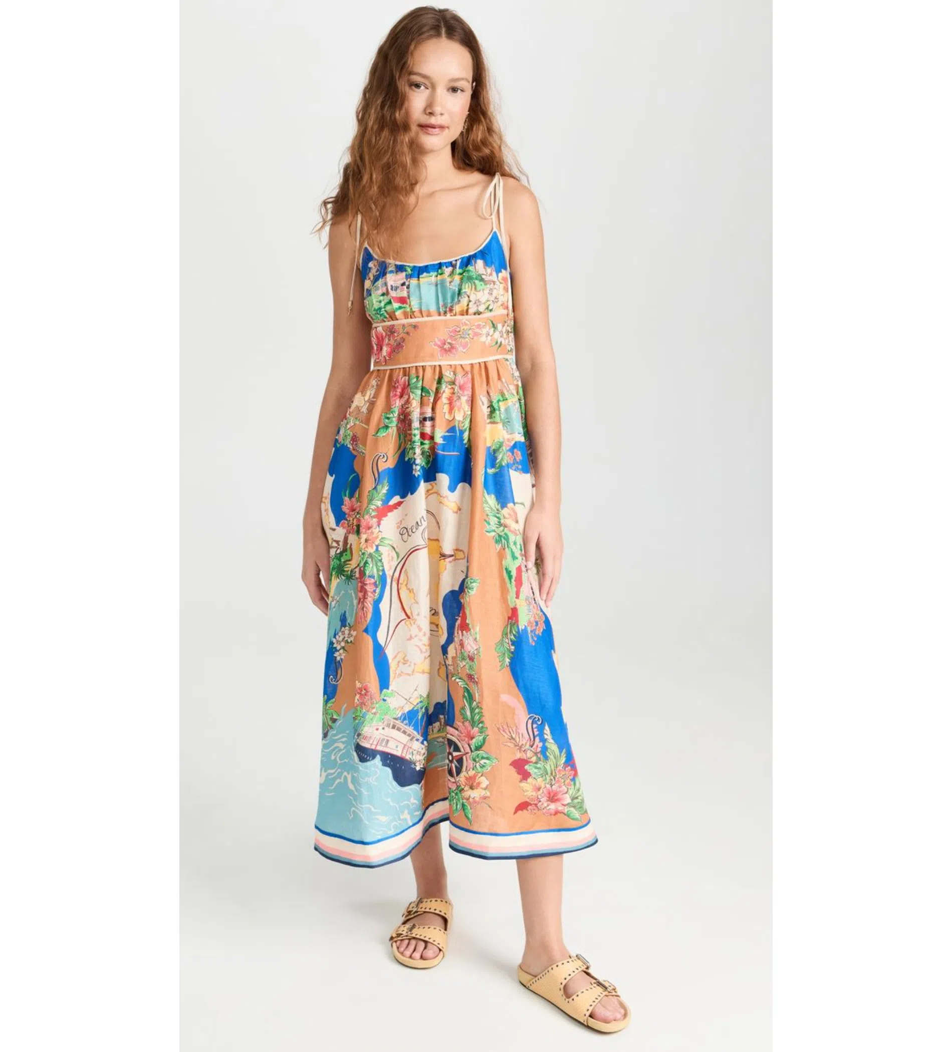Zimmermann High Tide Midi Shirt Dress Odyssey PrintSize 4 / Au 16 | The  Volte
