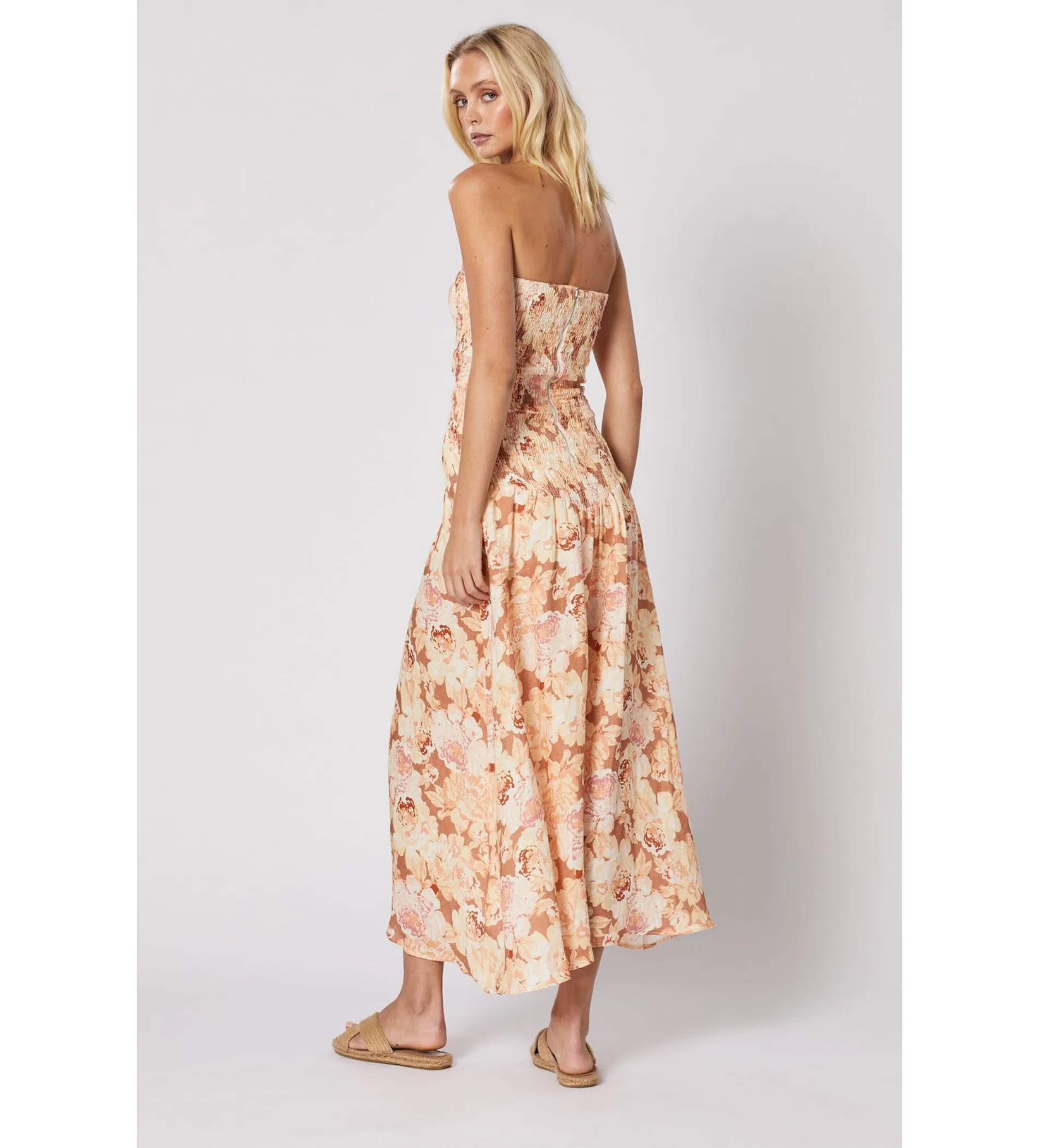 Alemais Yvette Cut Out Midi Dress Print Size 4 | The Volte