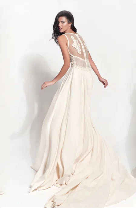 House of CB Solaine Ivory Lace Corset Maxi Dress in Size S (Regular Cup) |  The Volte