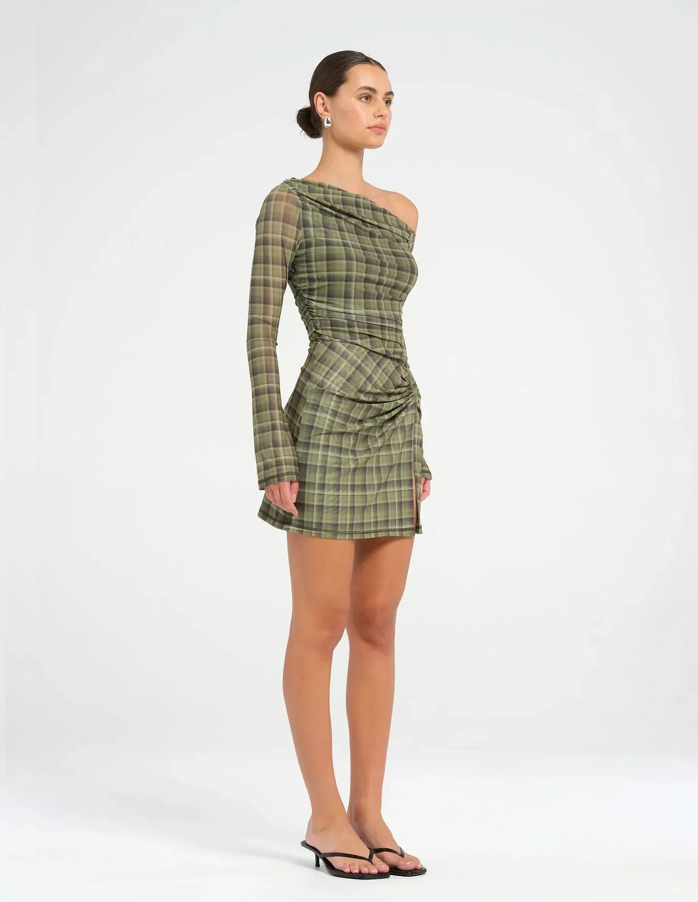 knee length dresses for ladies Guizio Halo Mini Dress Brown / L main image 0