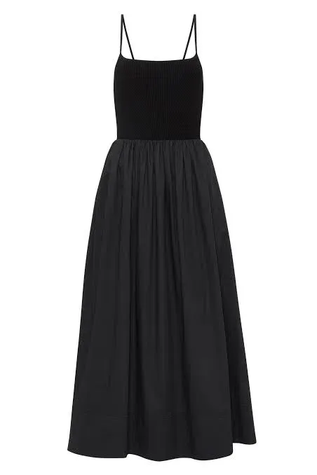 aje danica tie back midi dress Danica Tie Back Midi Dress-IVORY / XL