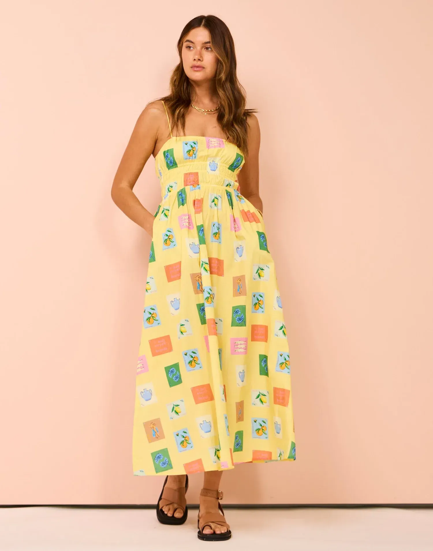 knee length dresses for ladies Shona Joy Rubi Gtahered Midi Dress