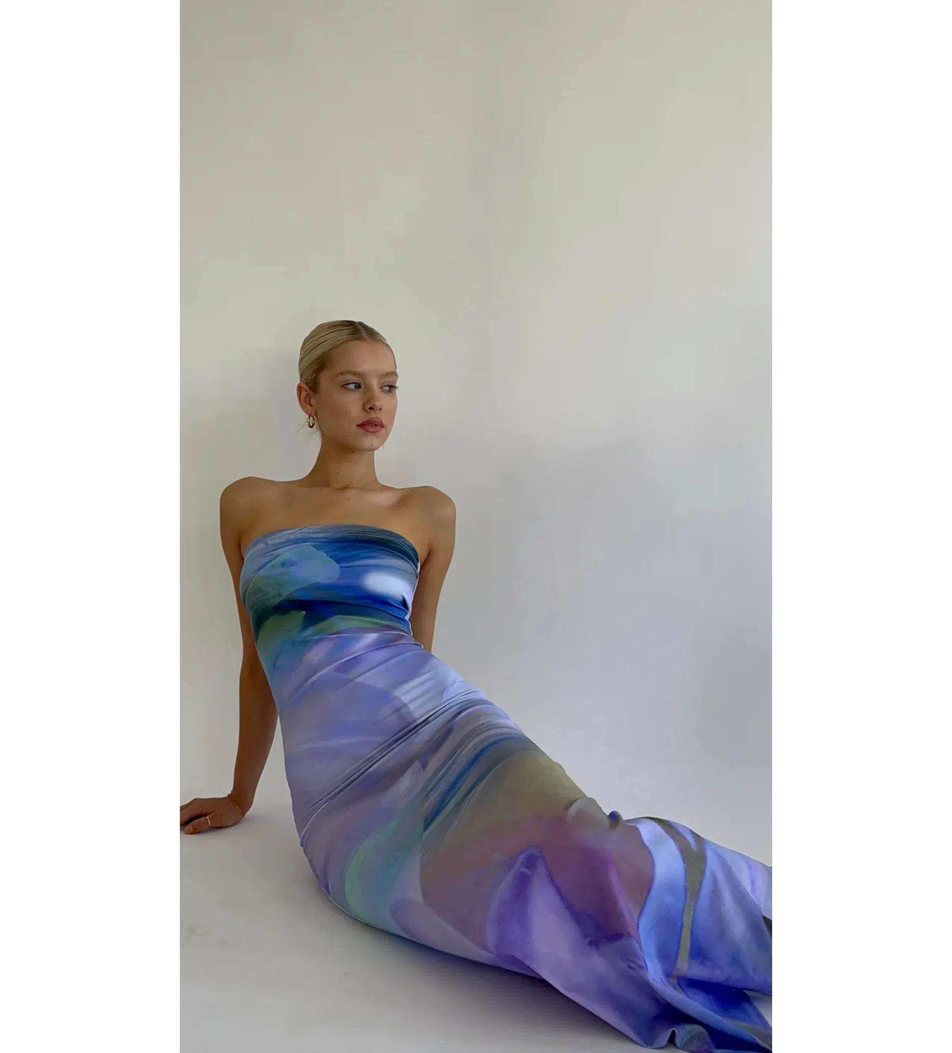 HNTR the label Lotus Maxi Dress Purple Multi Size 6-8/XS-S | The Volte