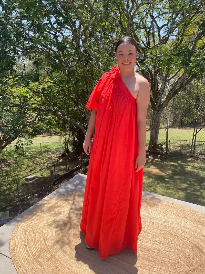 oroton one shoulder dress Our favourite one shoulder Oroton dress now available in the GREEN midi As seen on @prudencekate