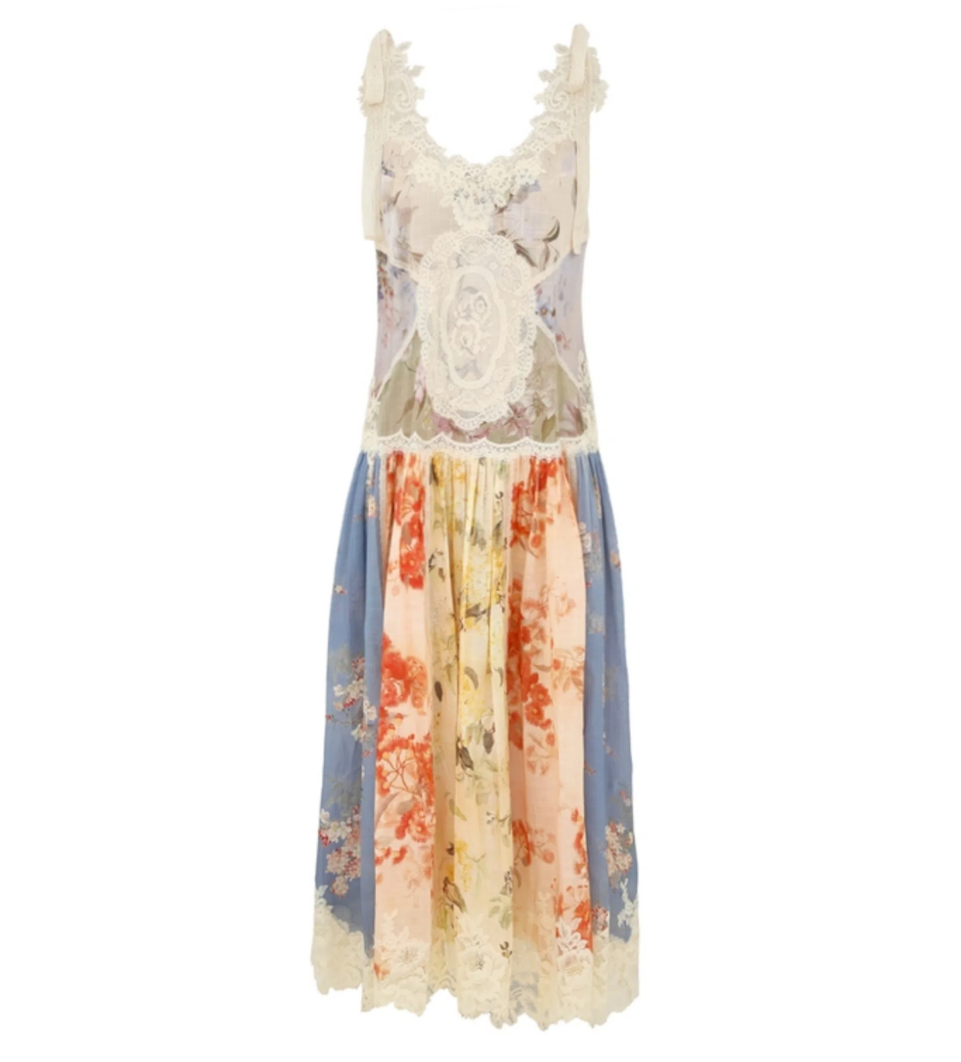 Zimmermann The Cascadian Lace Midi Dress in Spliced Size 3 Au 14 | The Volte