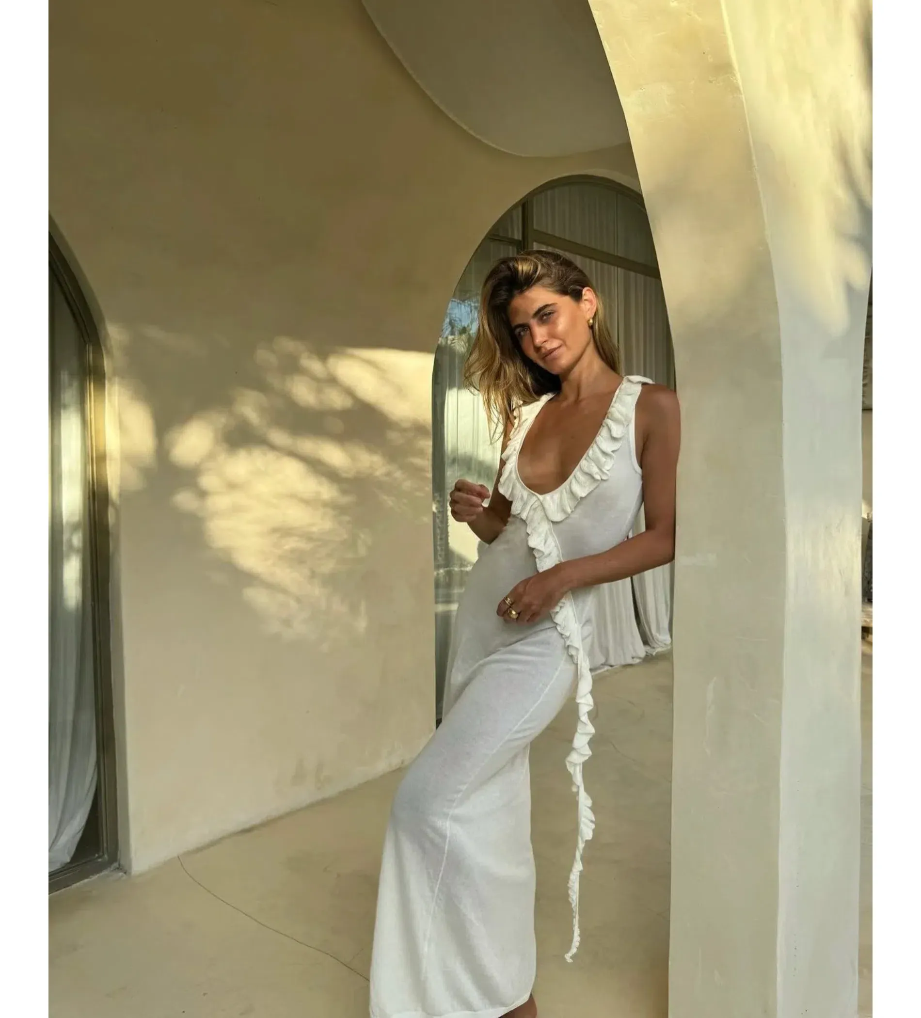 strapless open back dress Viscose Sleeveless Midi Dress Aliah  Azure Beach and Resort Wear